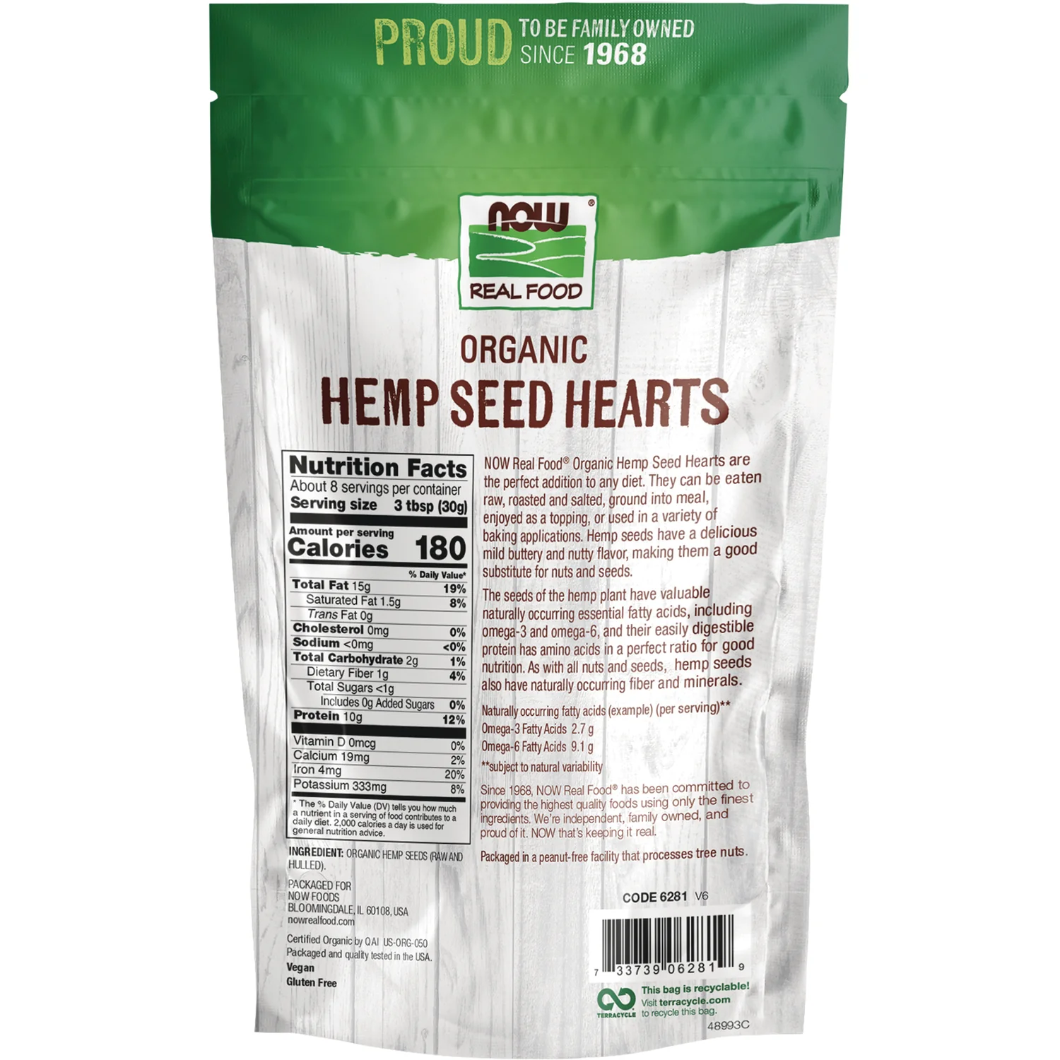 Organic Hemp Seed Hearts - Image 2