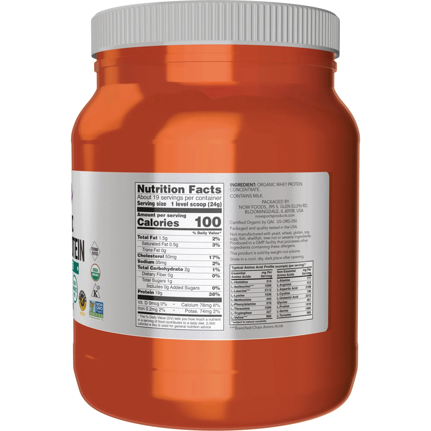 Organic Whey Protein - Unflavored - Image 2