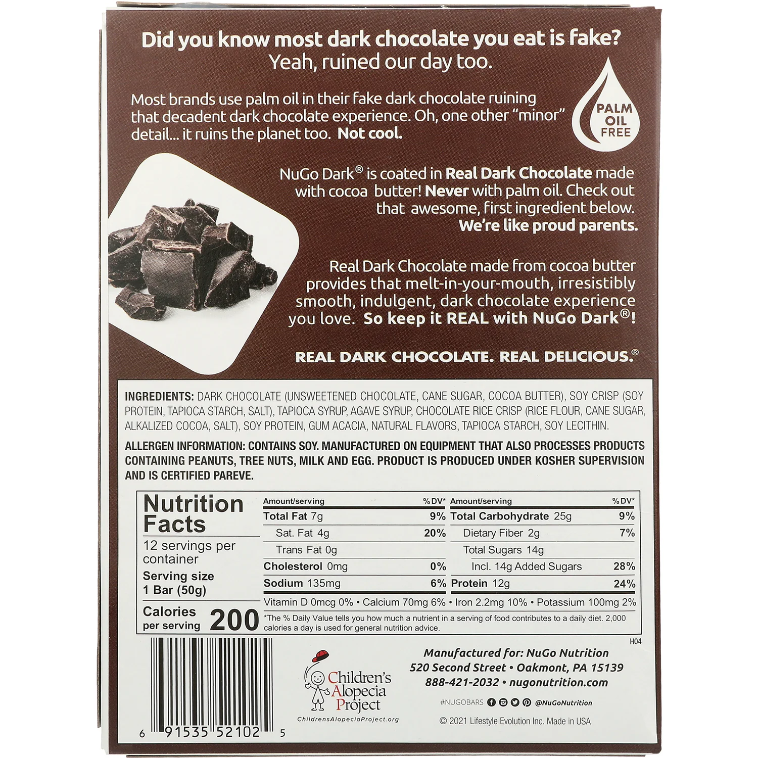 Dark Chocolate Chip Protein Bar - Image 2