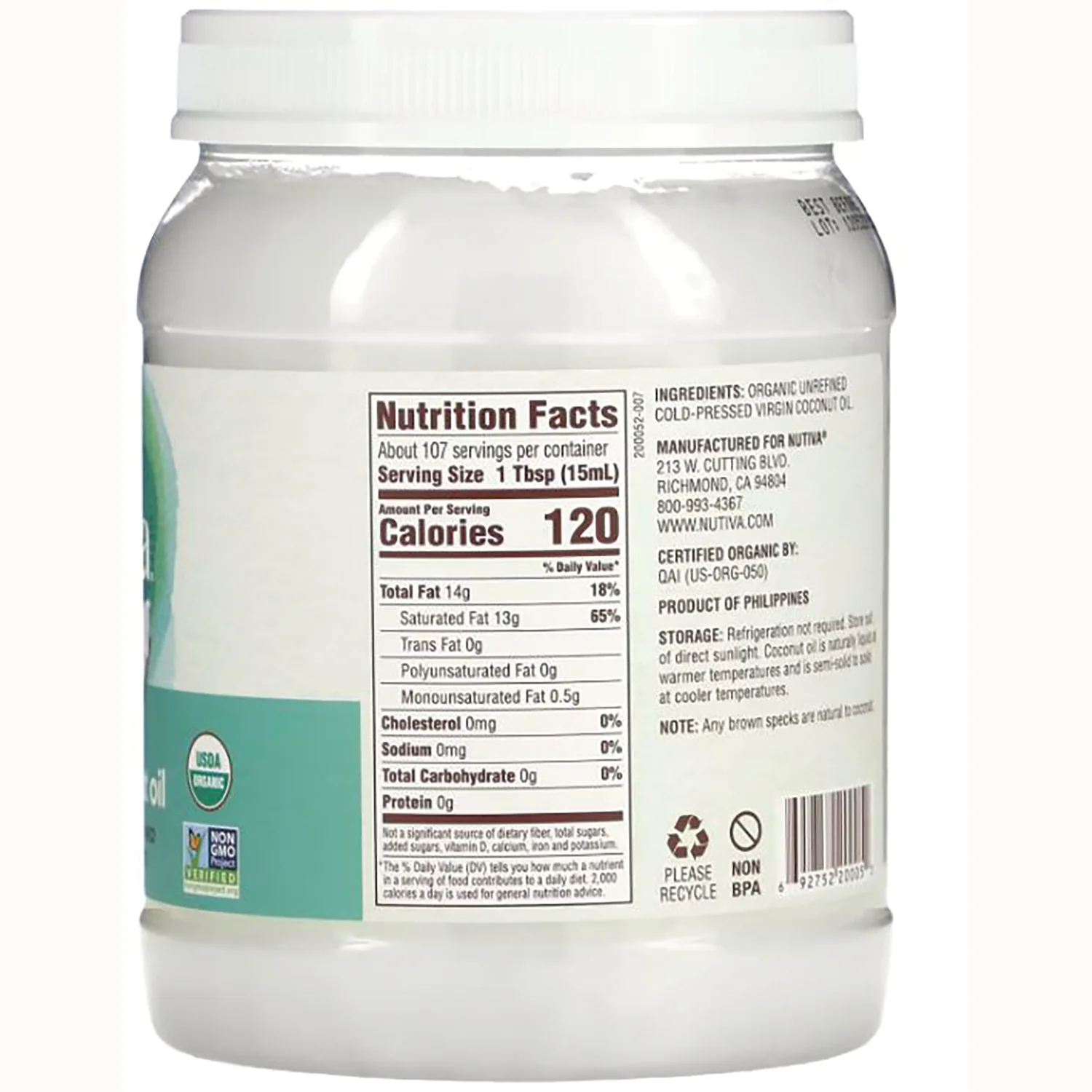 Organic Virgin Coconut Oil - Image 2