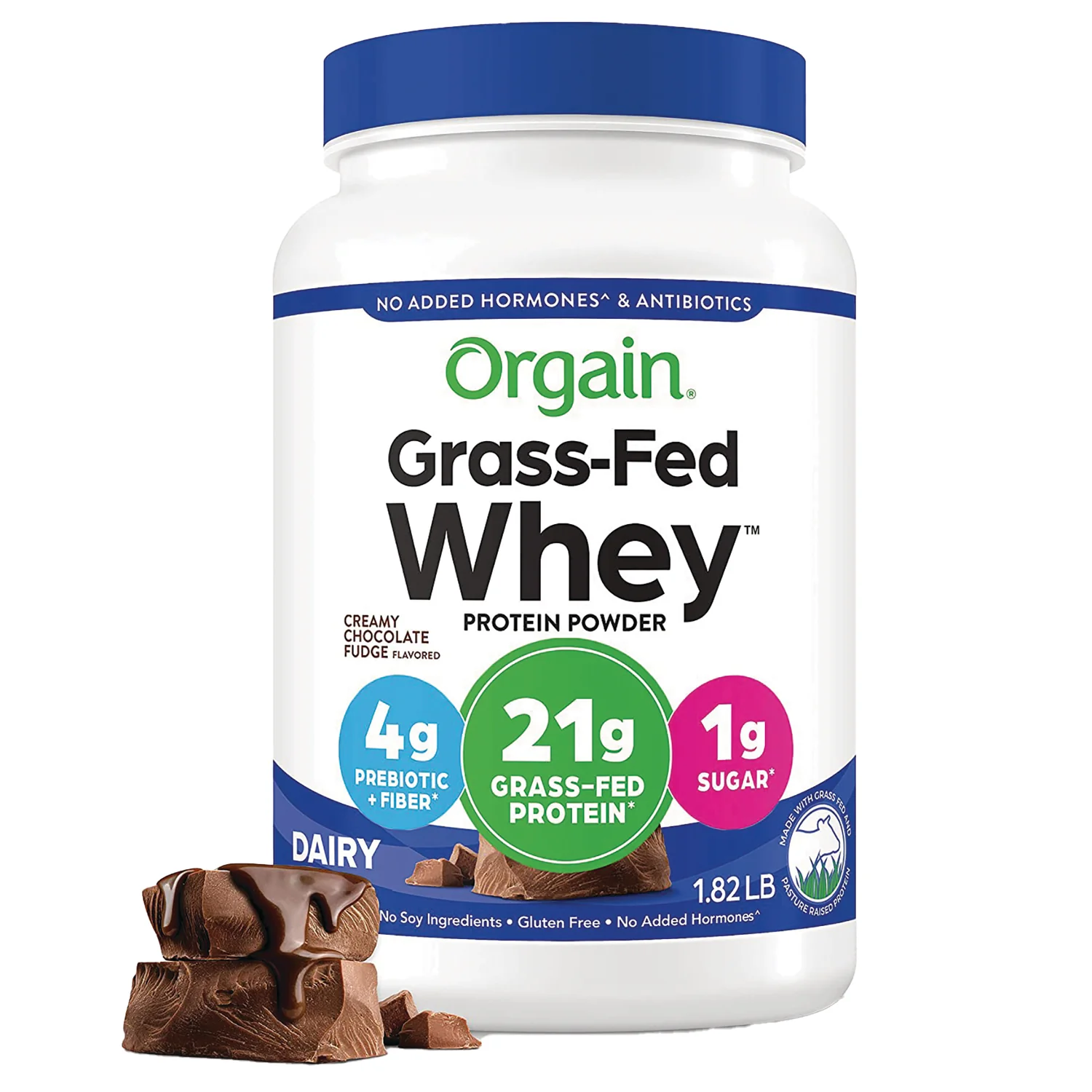 Grass-Fed Whey Protein Powder - Creamy Chocolate Fudge