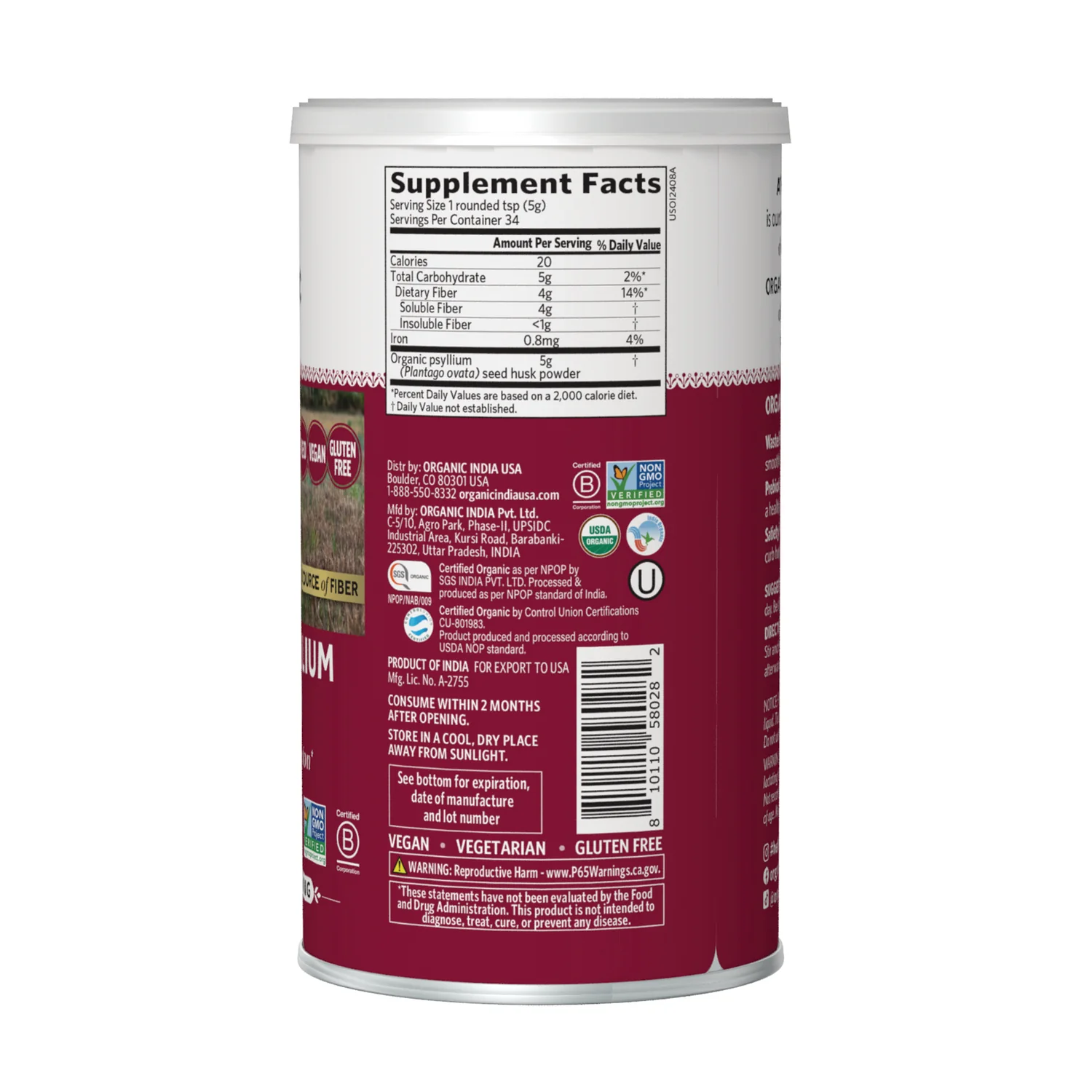 Organic Psyllium Powder - Image 2