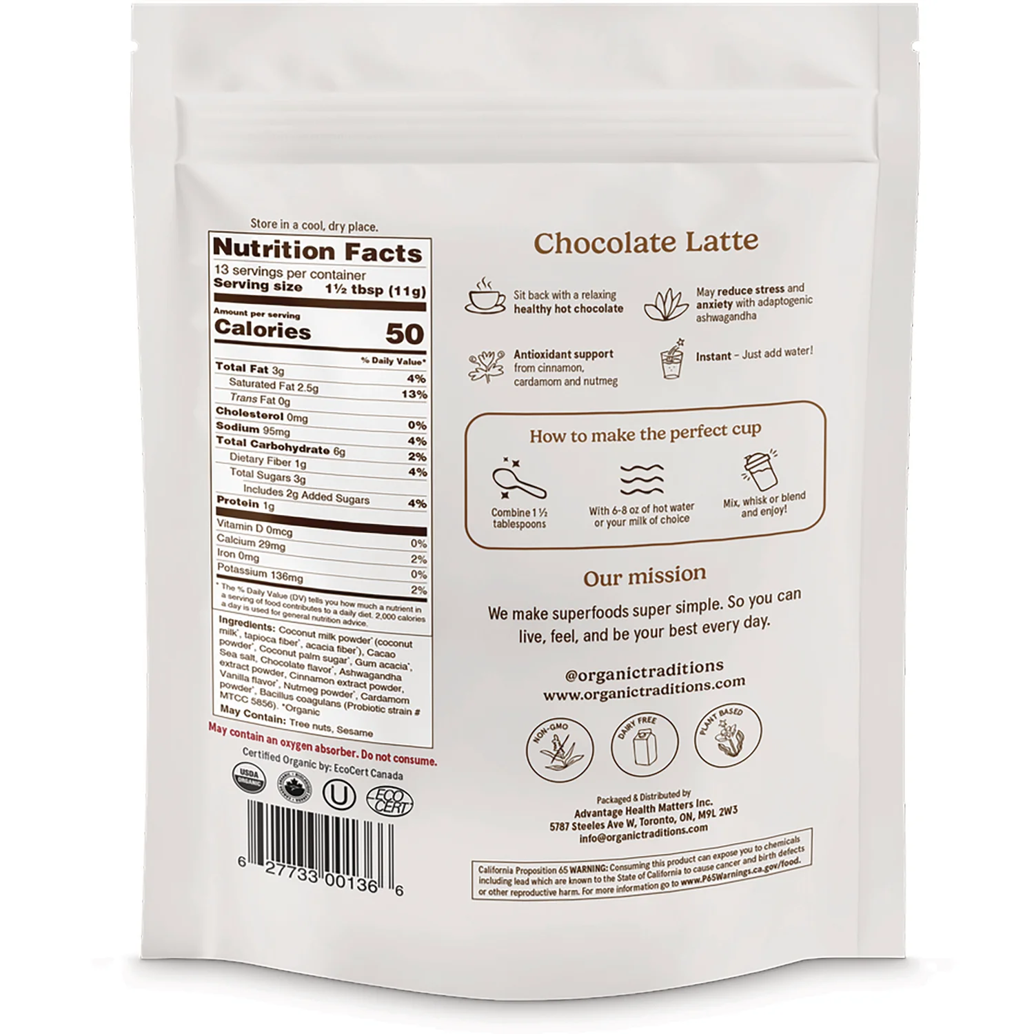 Chocolate Latte Superfood Latte - Image 2
