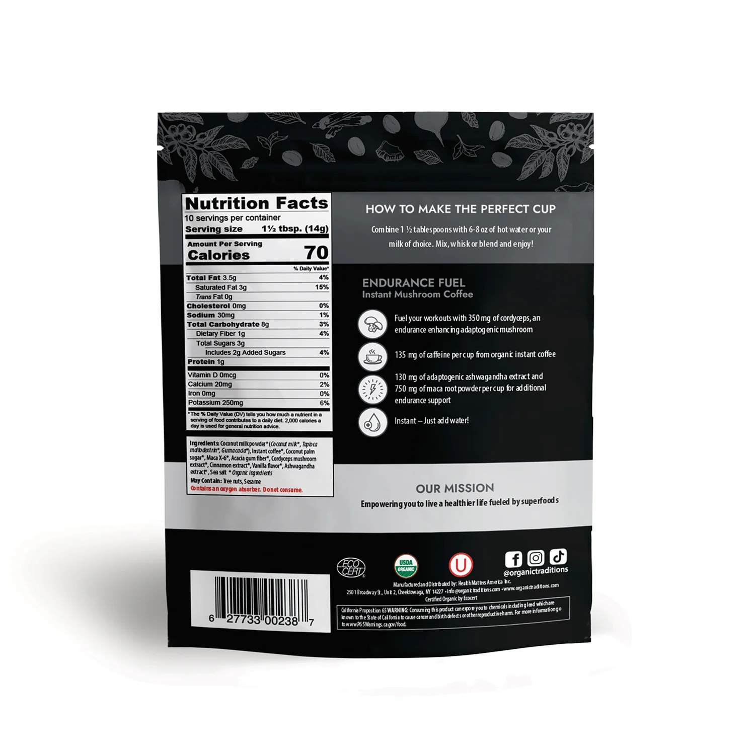 Endurance Fuel Mushroom Coffee - Image 2