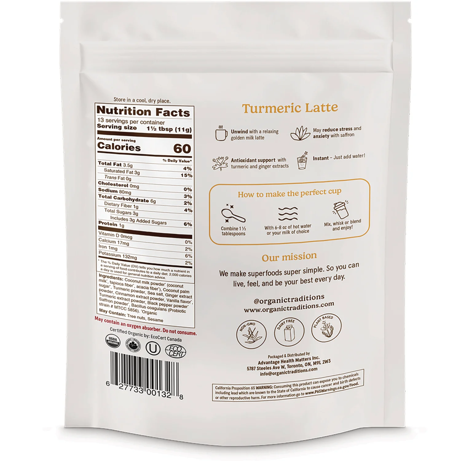 Turmeric Latte Superfood Latte - Image 2