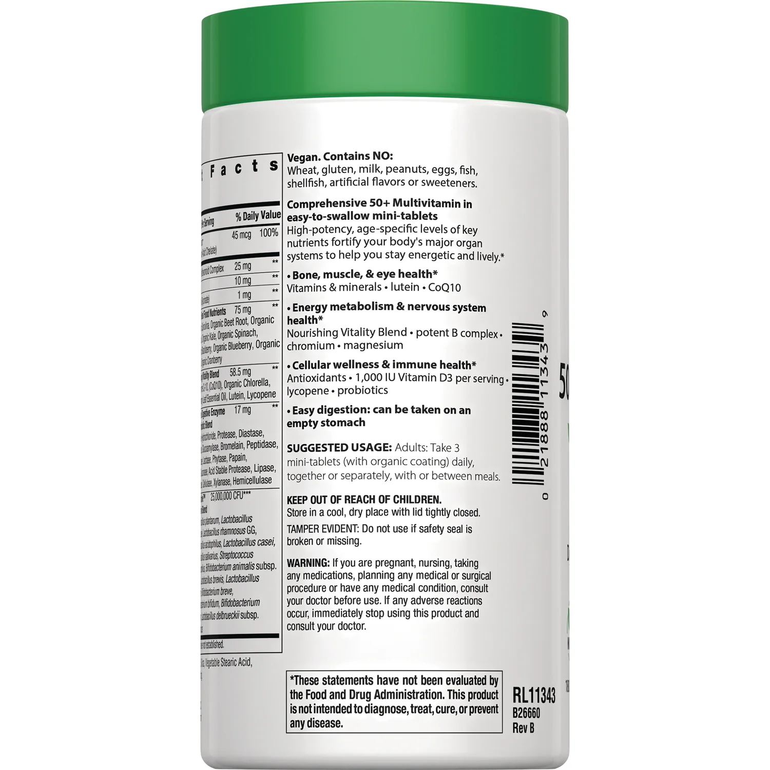 50+ Mini-Tablet Multivitamin - Image 3