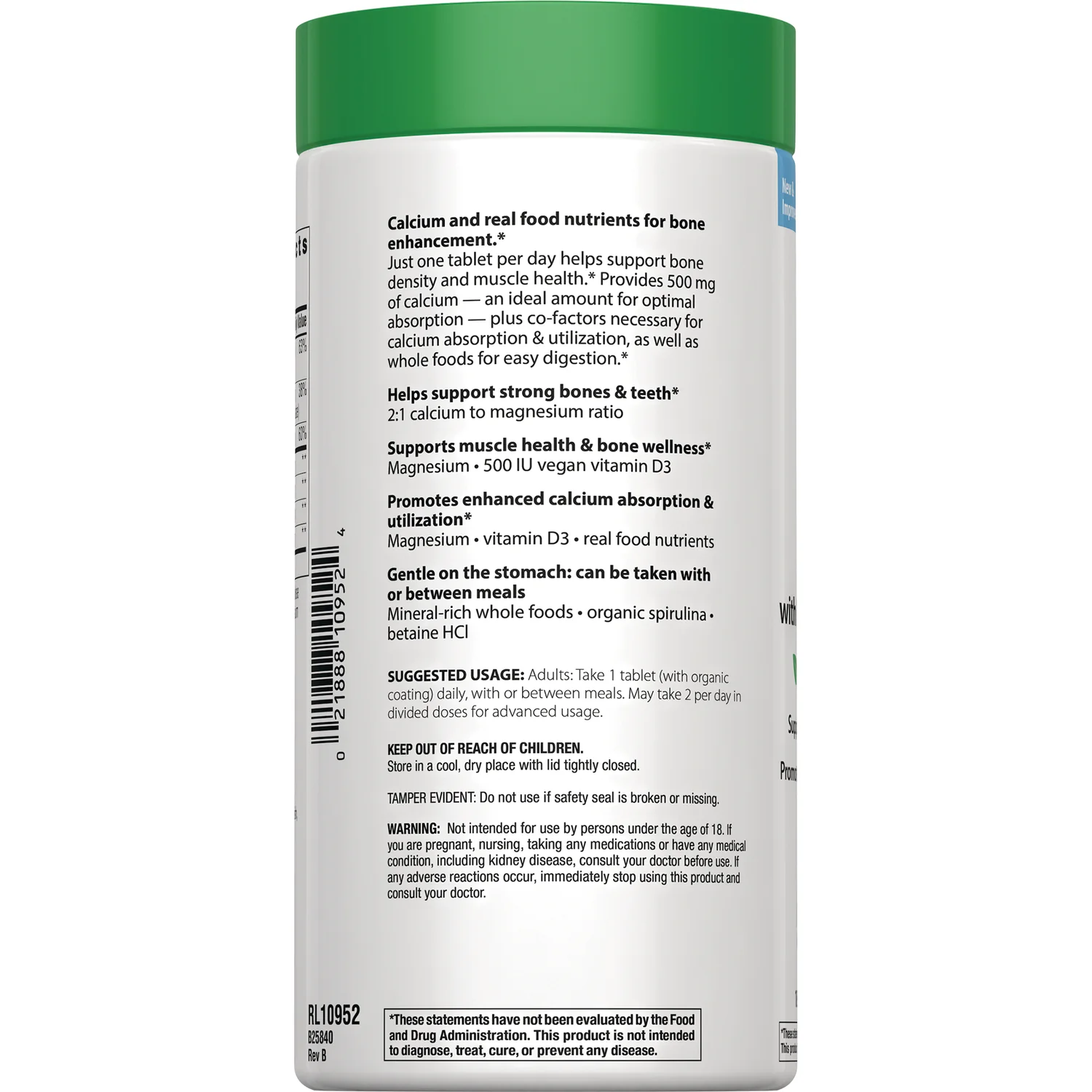 Calcium with Magnesium & Vegan D3+ - Image 3