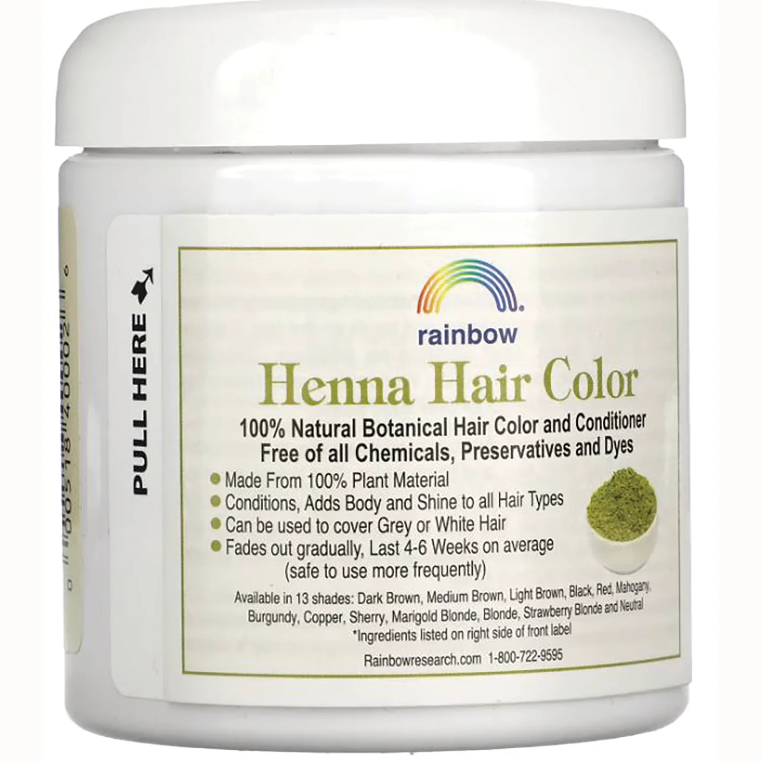Henna Hair Color & Conditioner - Black (Deep Ebony) - Image 3