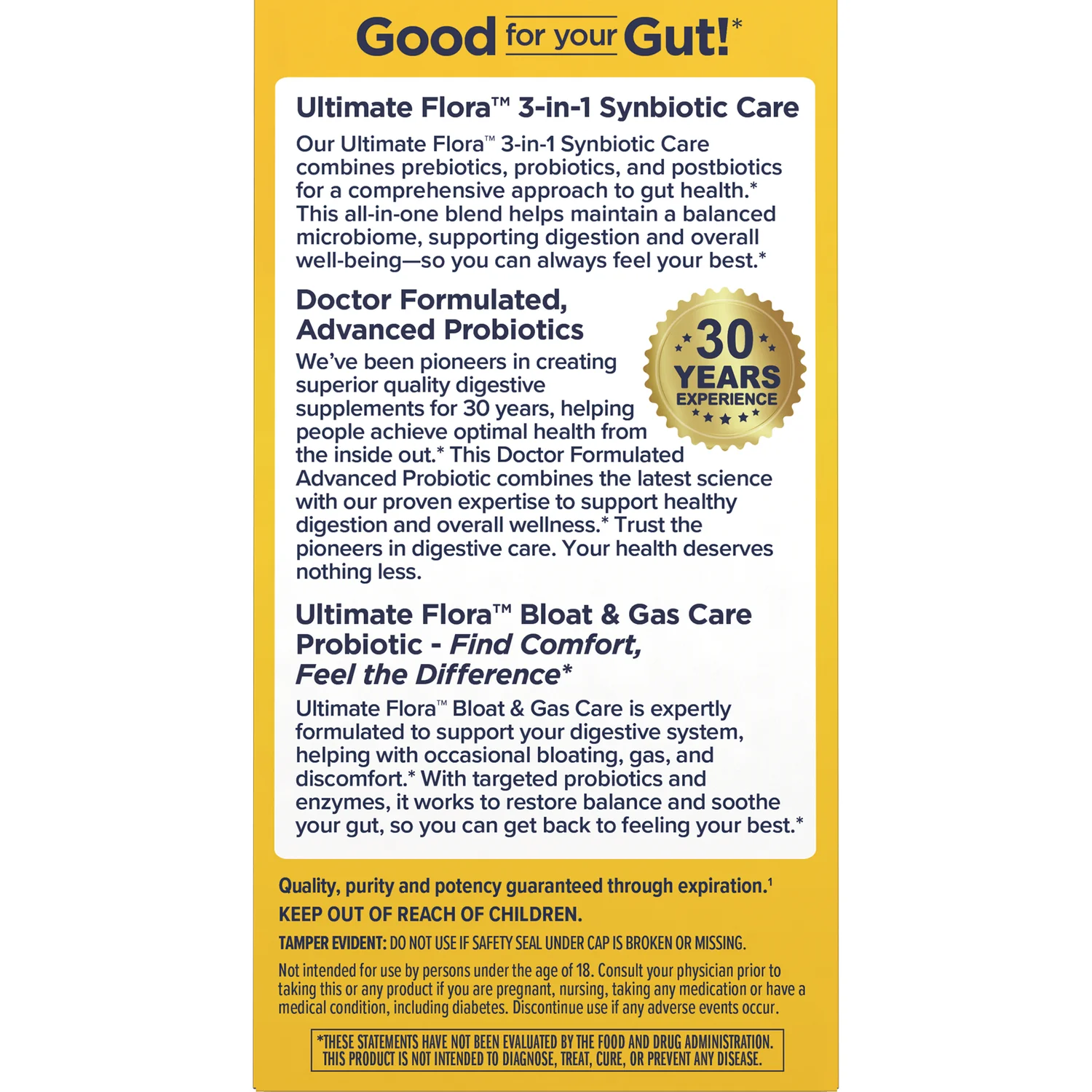 Bloat & Gas Care Ultimate Flora Probiotic - Image 3
