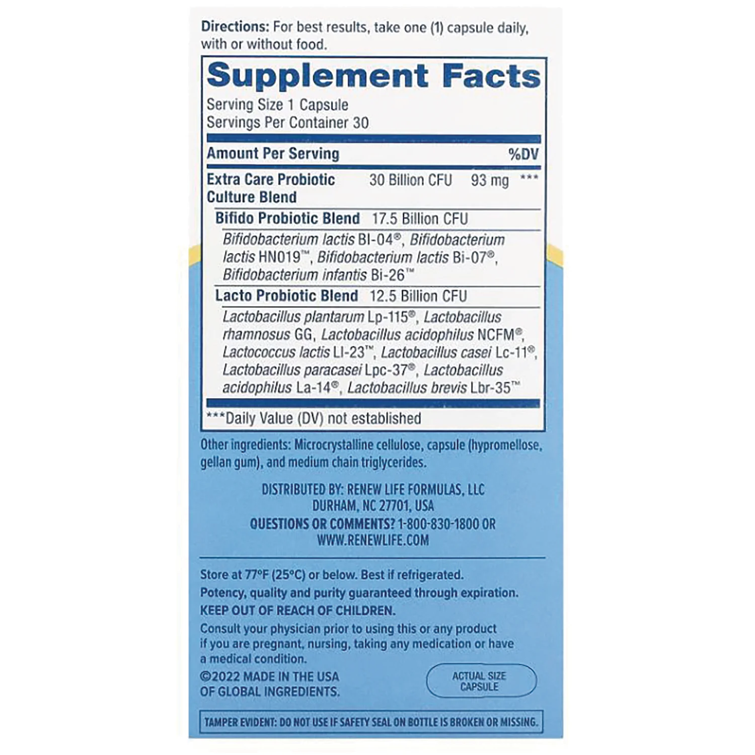 Extra Care Digestive Probiotic - Image 2