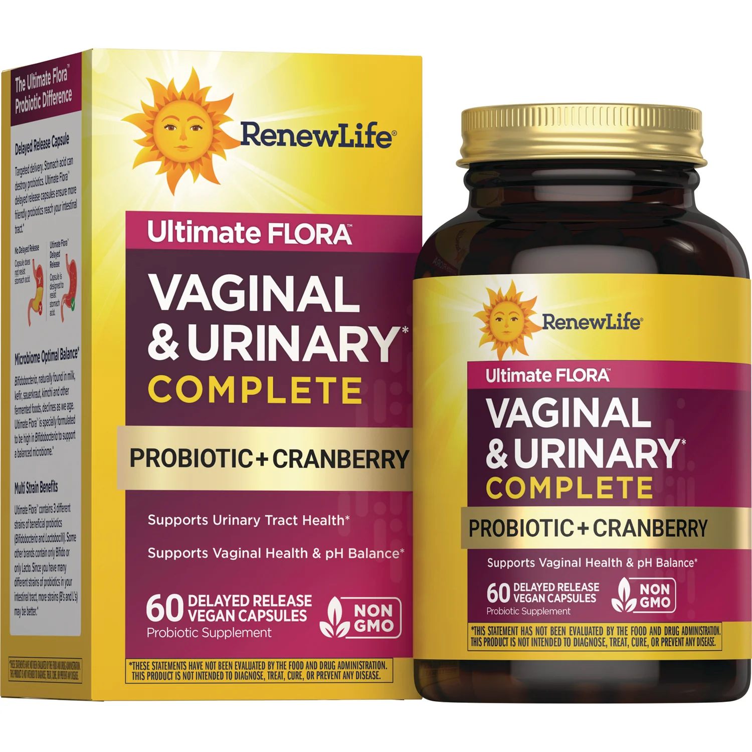 Ultimate Flora Vaginal & Urinary Complete Probiotic + Cranberry