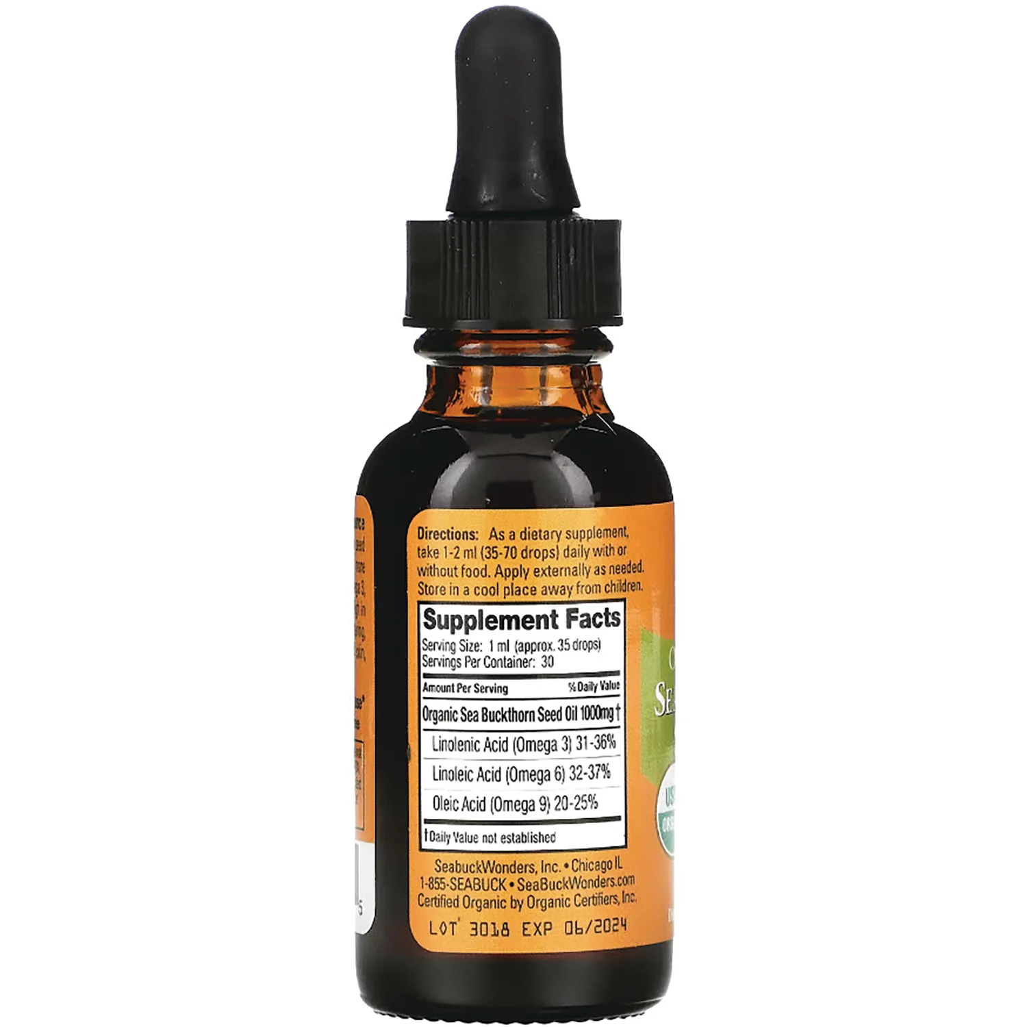 Organic Himalayan Sea Buckthorn Seed Oil - Image 2