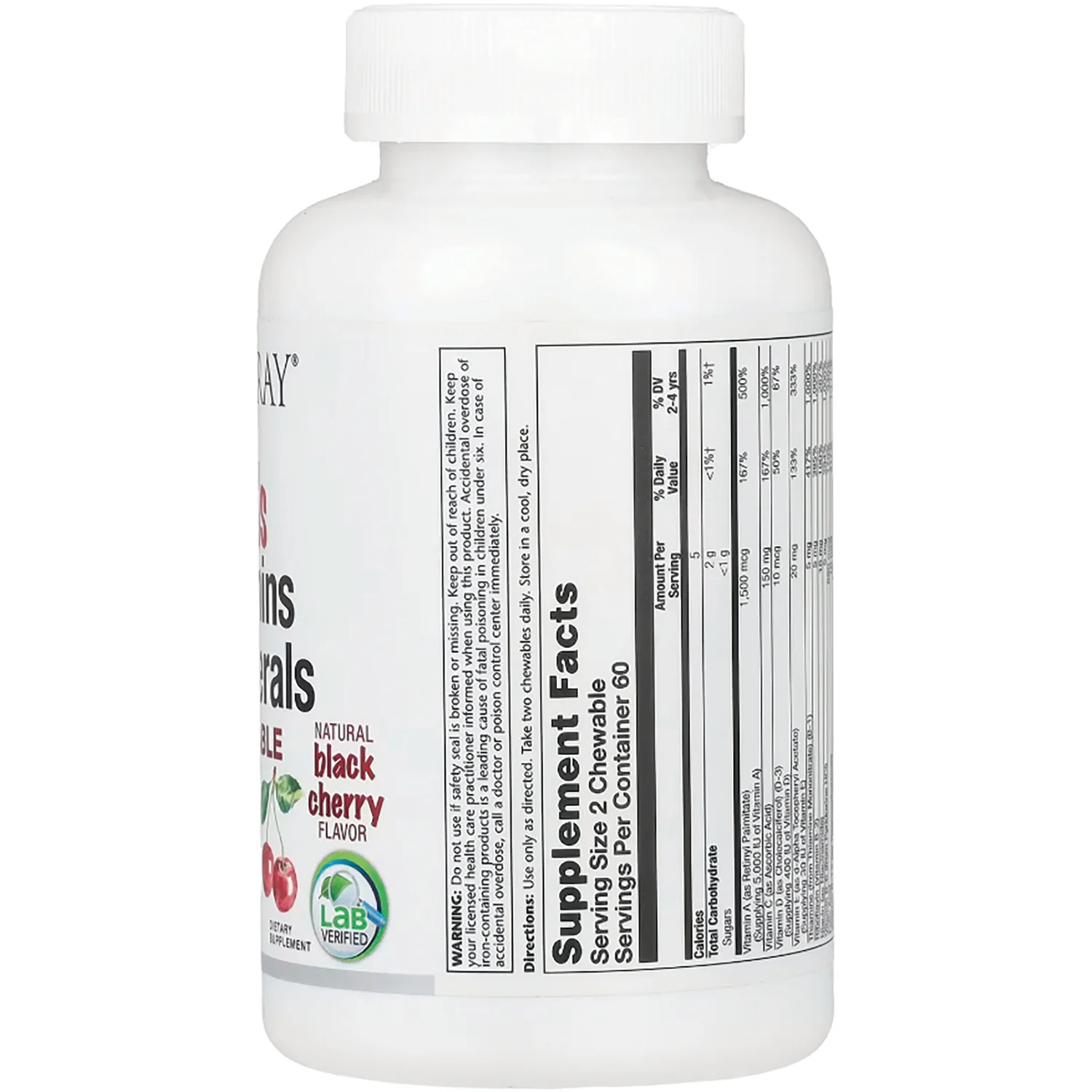Kids Vitamins & Minerals Chewable - Black Cherry - Image 2