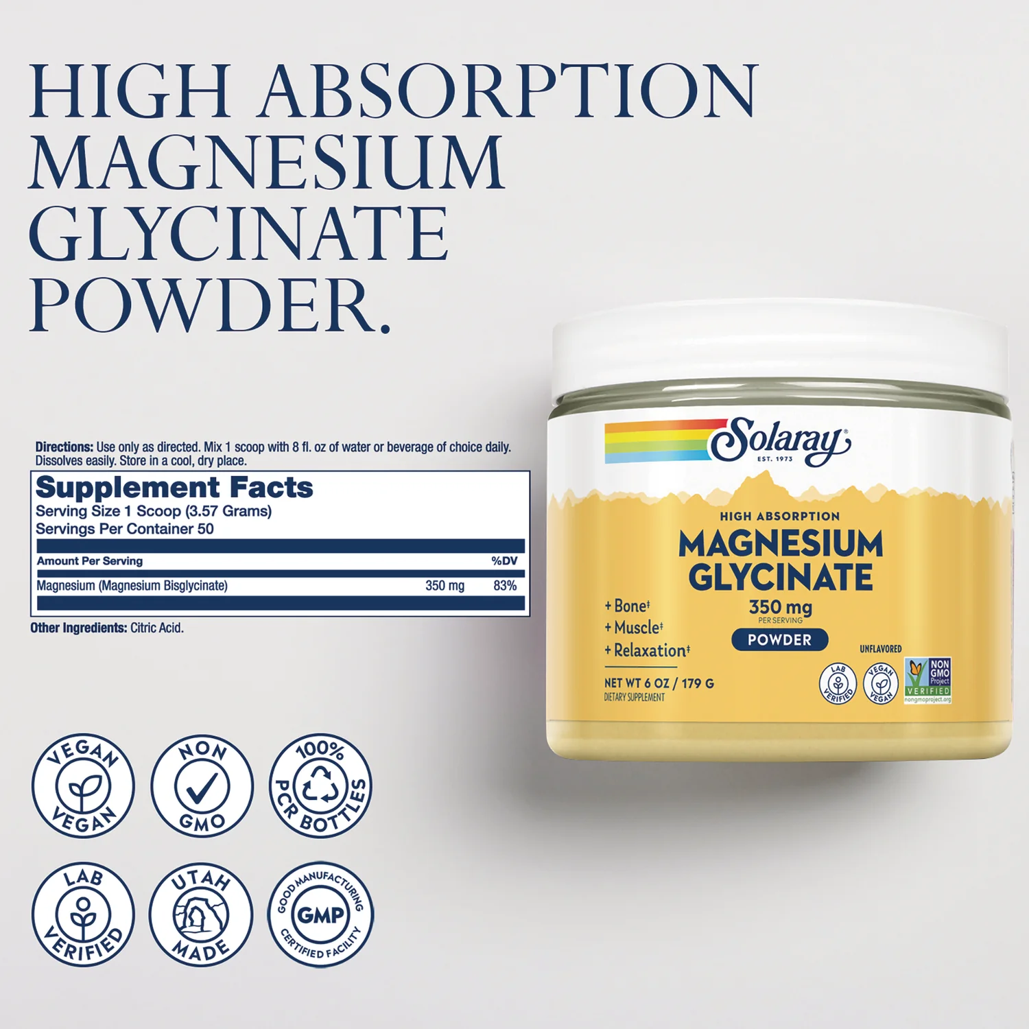Magnesium Glycinate Powder - Unflavored - Image 2