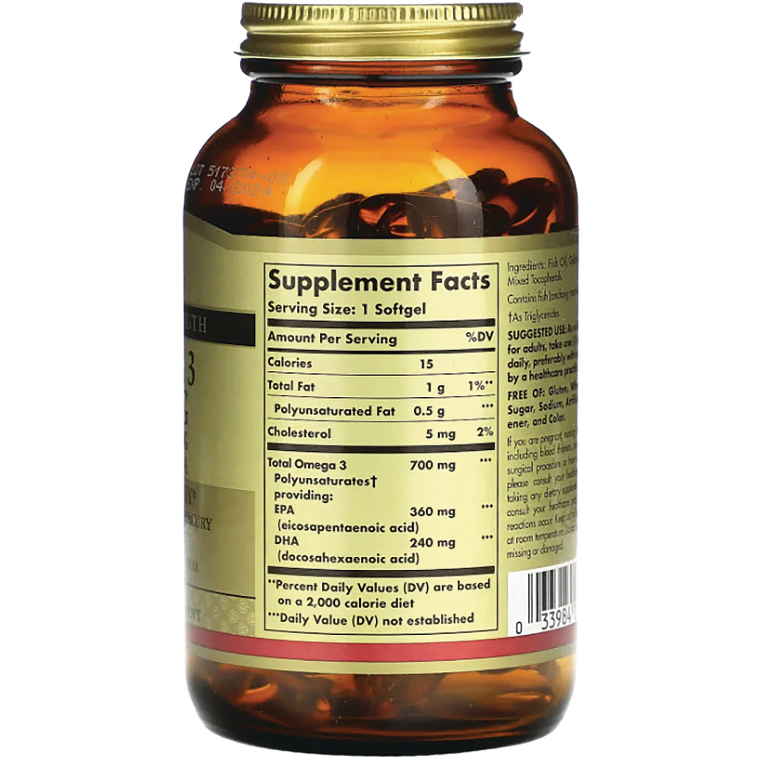 Double Strength Omega 3 EPA & DHA - Image 2