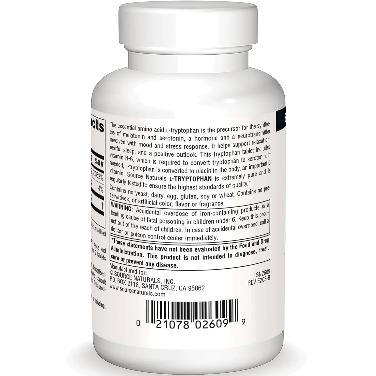 L-Tryptophan with Vitamin B-6 - Image 3