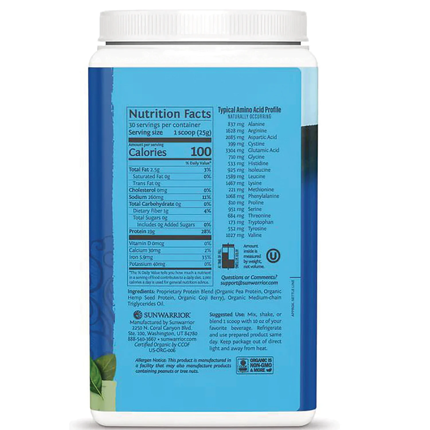 Protein Warrior Blend - Unflavored - Image 2