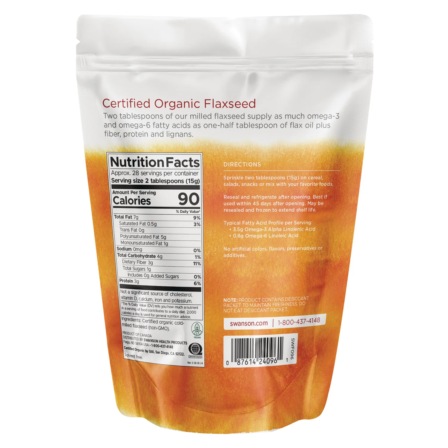 Certified Organic Flaxseed - Milled - Image 2