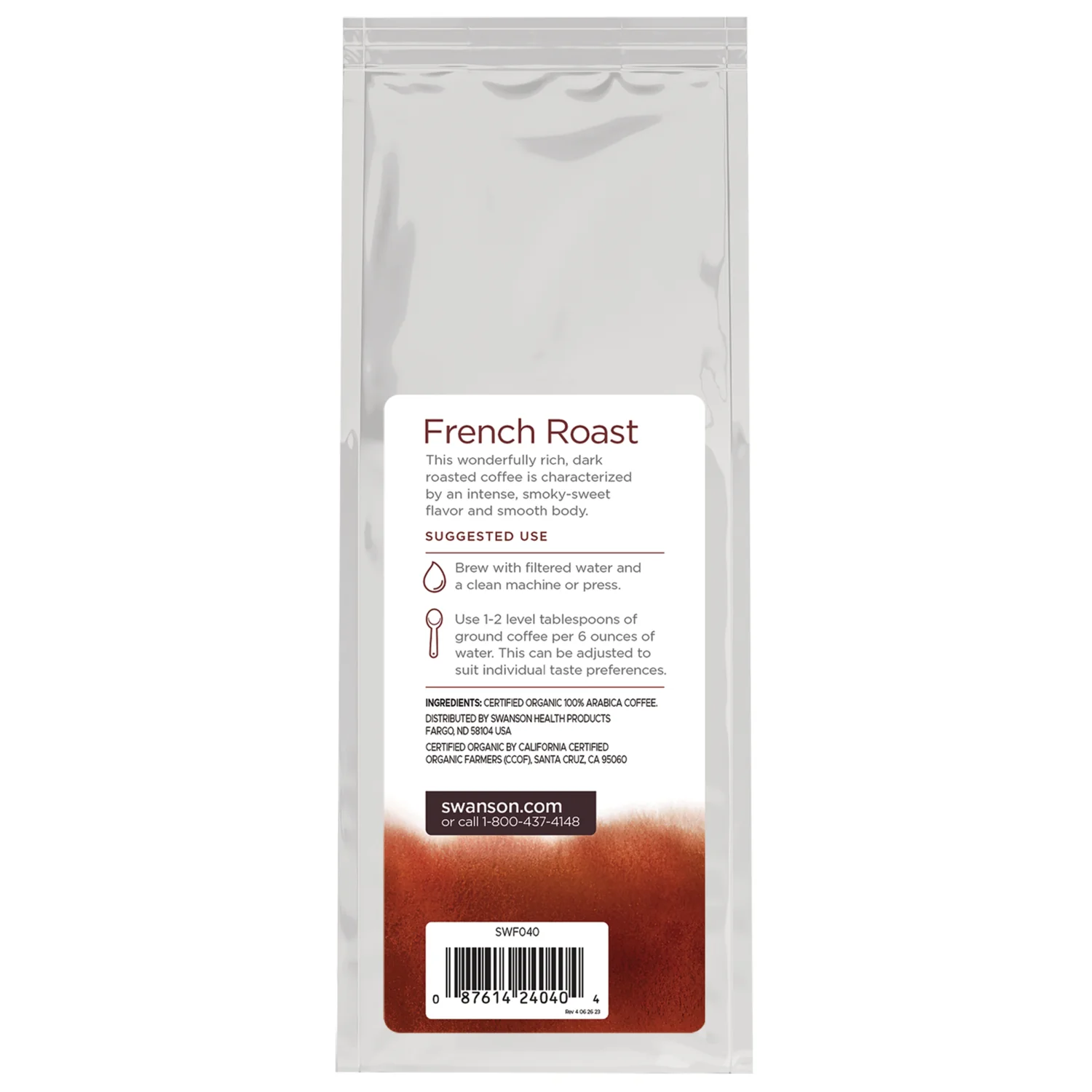 Organic French Roast Ground Coffee - Dark Roast - Image 2