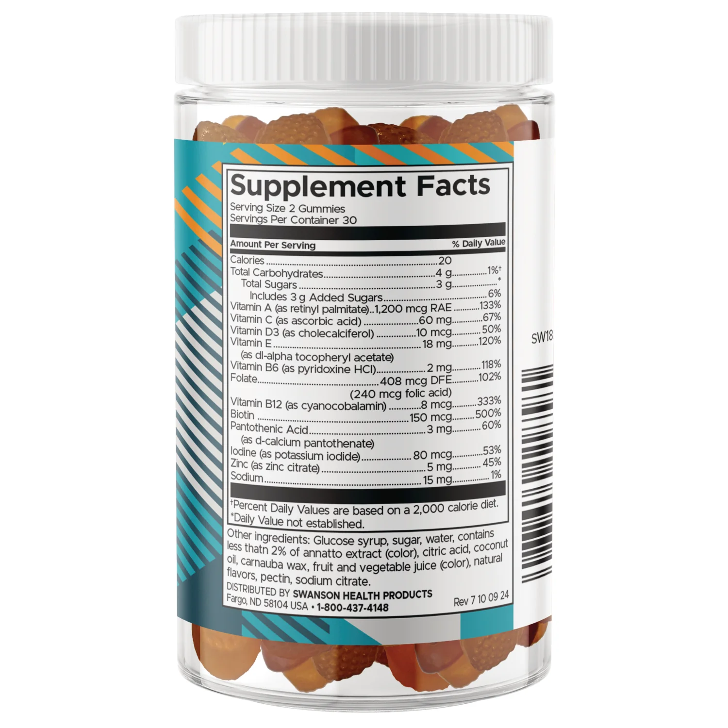 Adult Multivitamin Gummies - Orange, Cherry, Strawberry - Image 2
