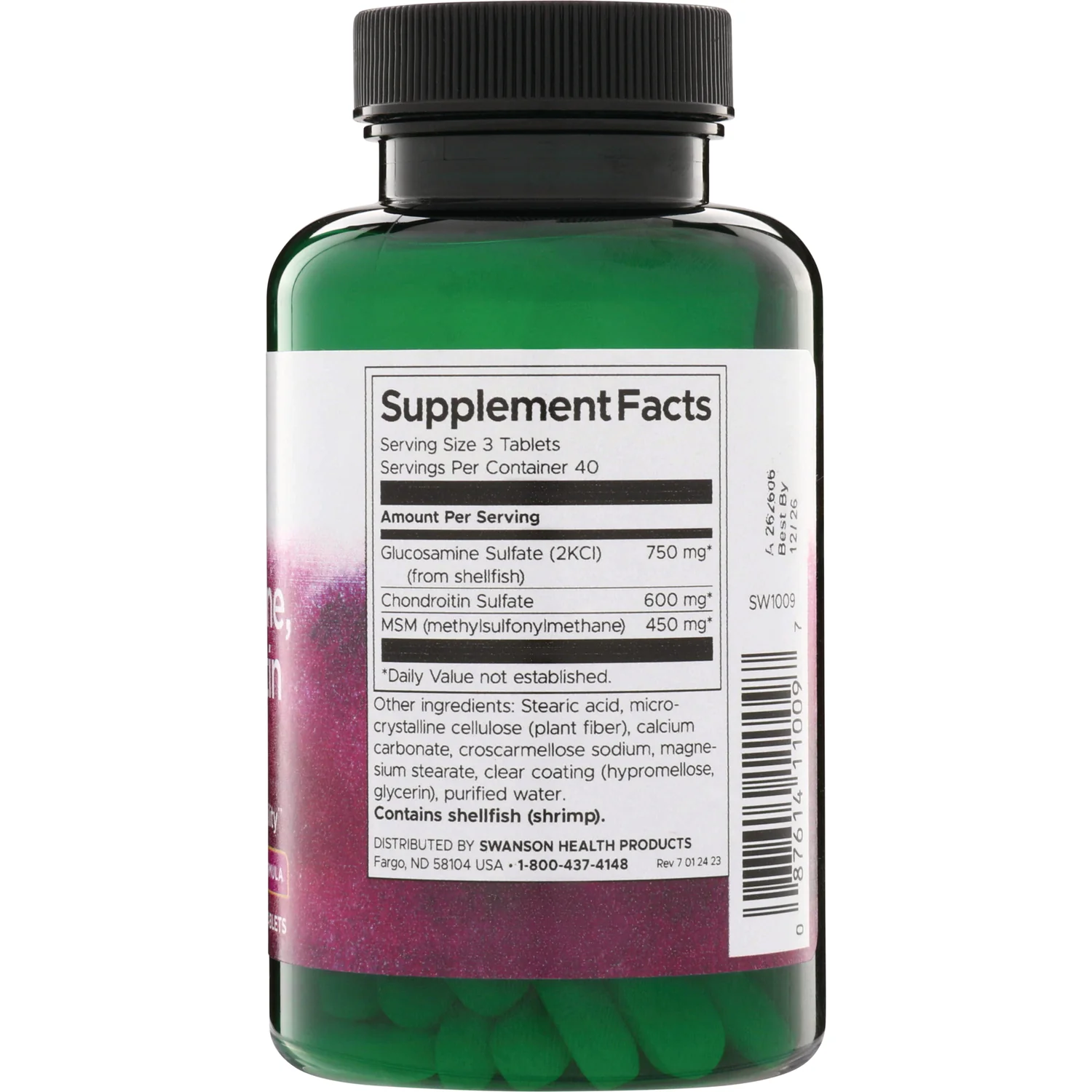 Glucosamine, Chondroitin & MSM - Highest Strength 3-in-1 Formula - Image 2