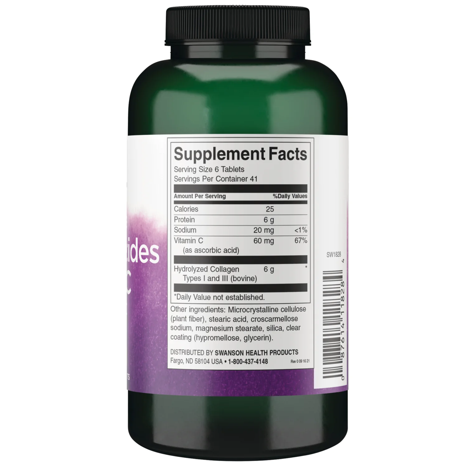 Hydrolyzed Collagen Peptides + Vitamin C Types I and III - Image 2