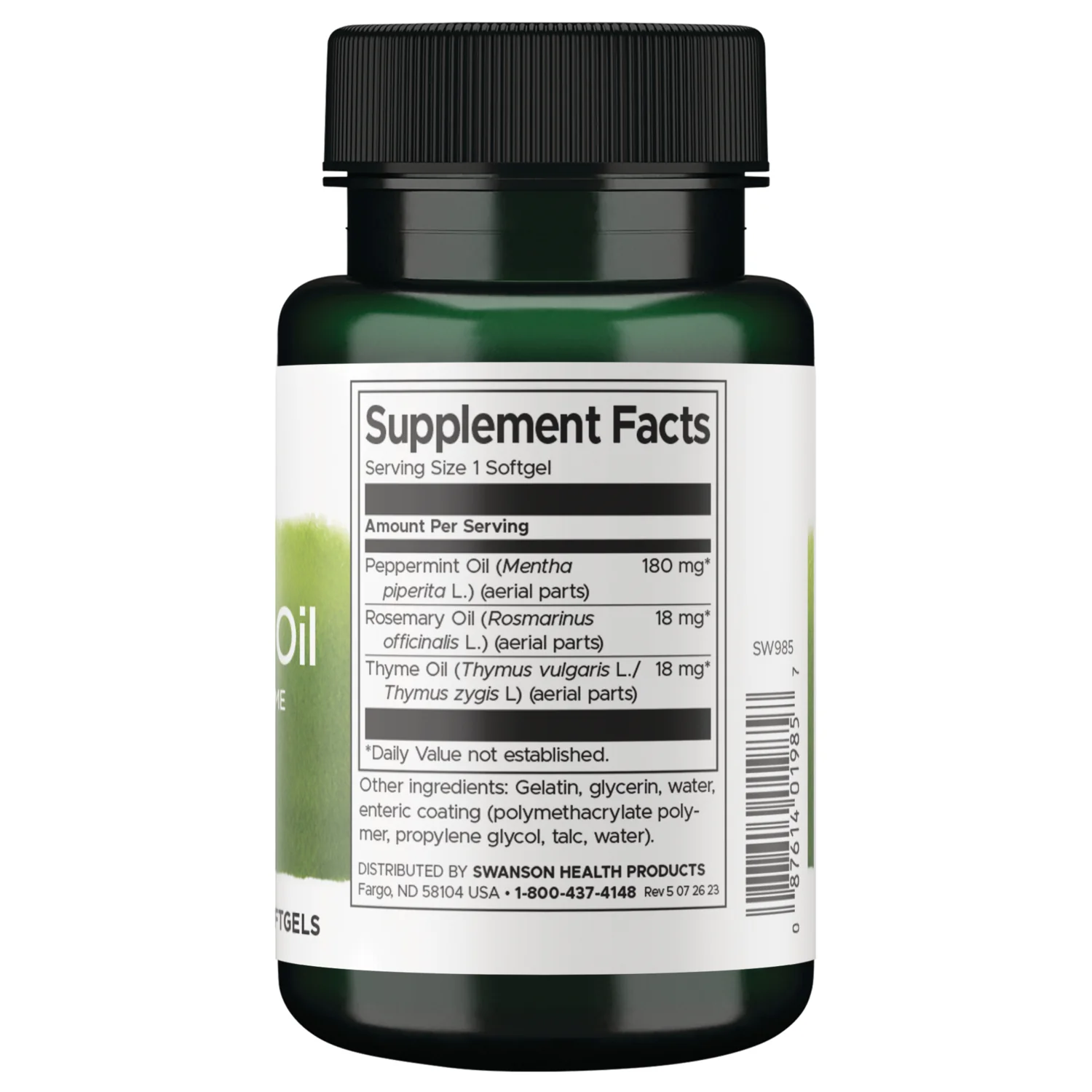 Peppermint Oil with Rosemary and Thyme - Enteric Coated - Image 2