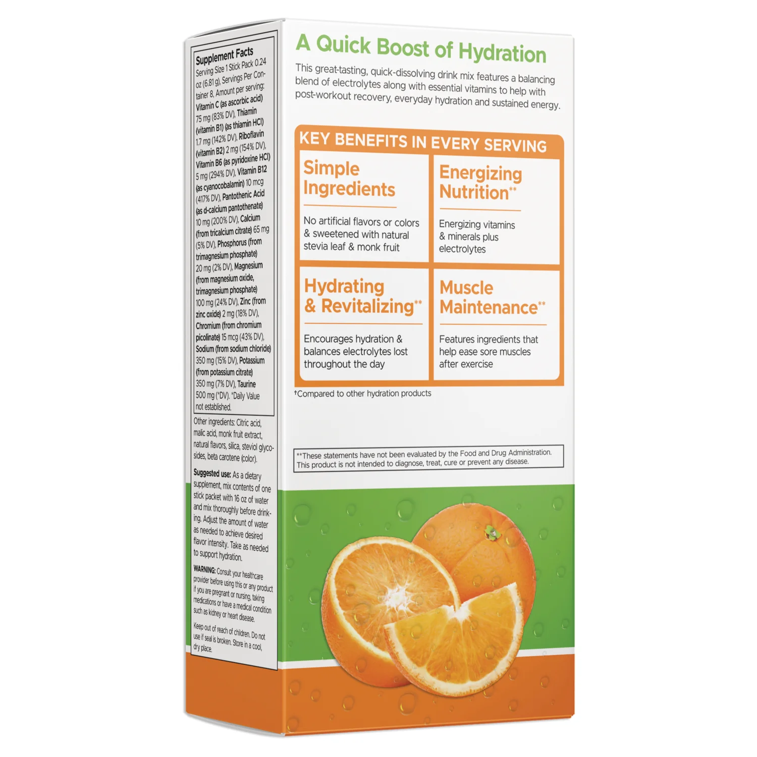 Simply Hydrate Electrolyte Hydration Mix - Orange - Image 2