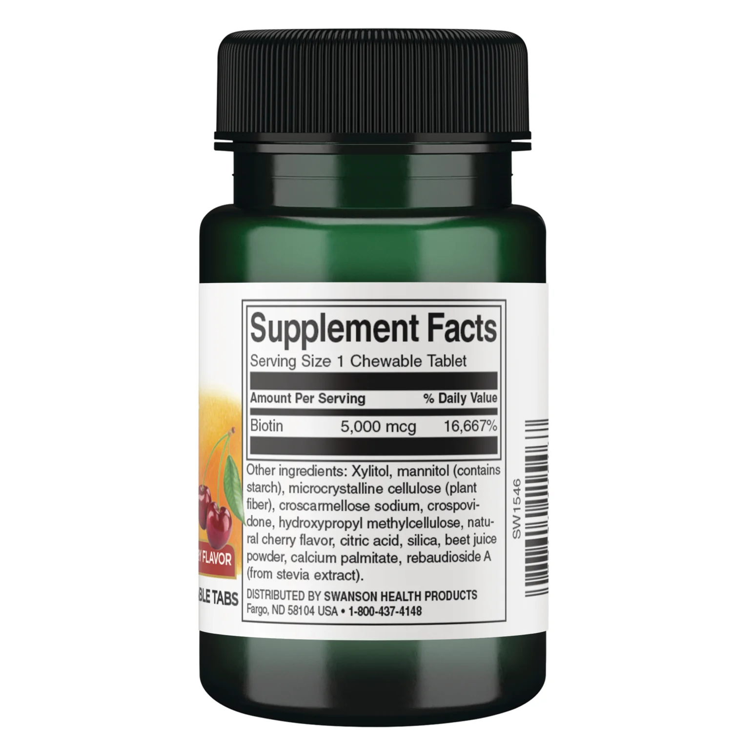 Supplemelts Biotin - Natural Cherry Flavor - Image 2