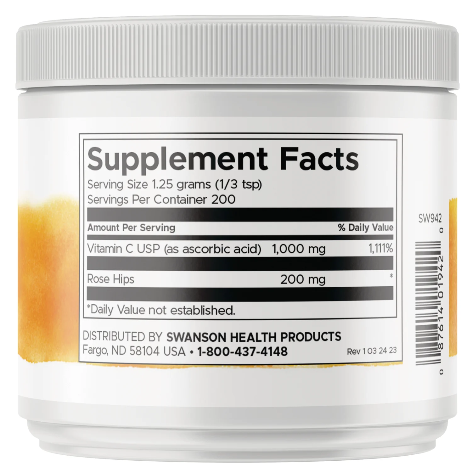 C-1000 Vitamin C Powder with Rose Hips - Image 2