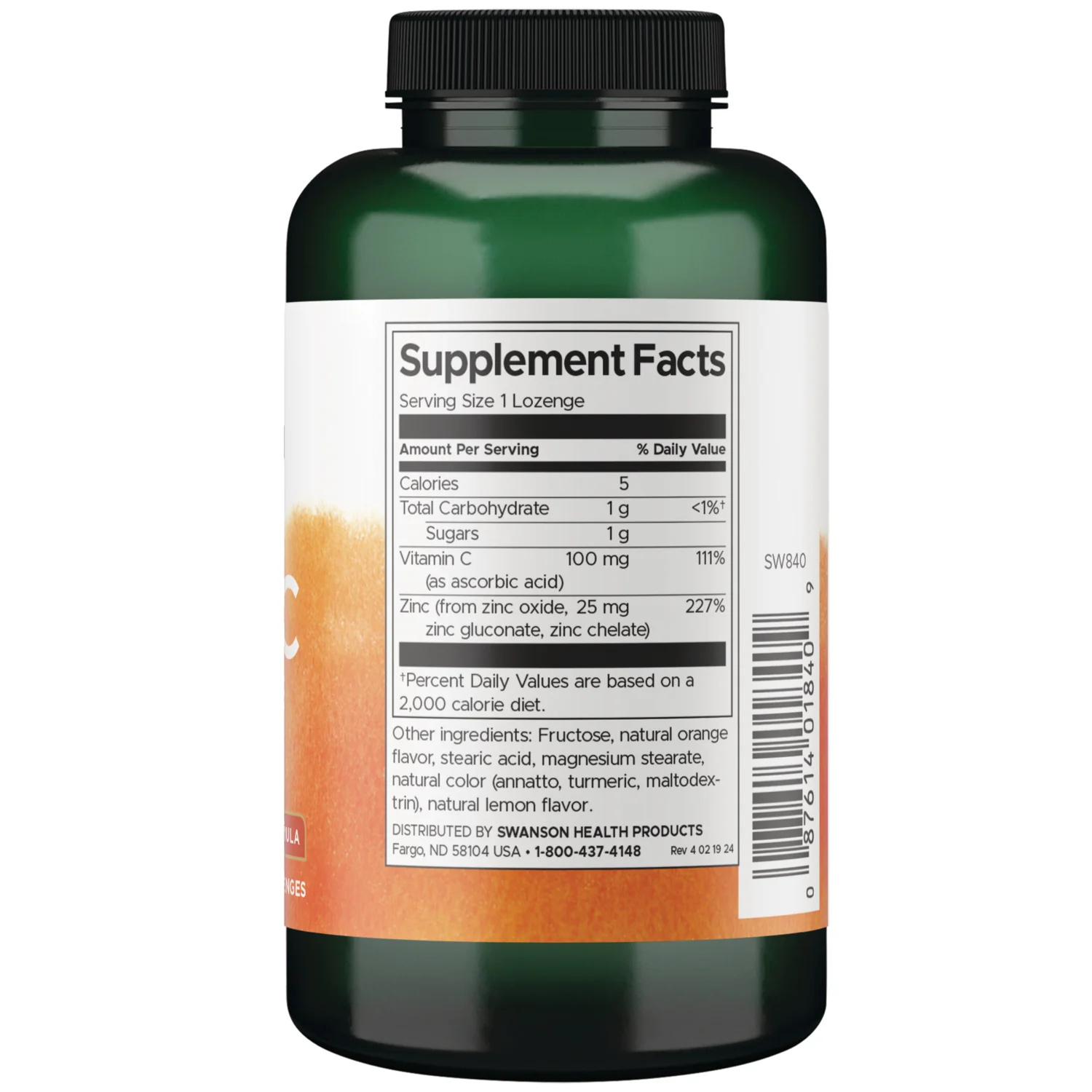 Zinc & C Lozenges - Orange & Lemon Flavor - Image 2
