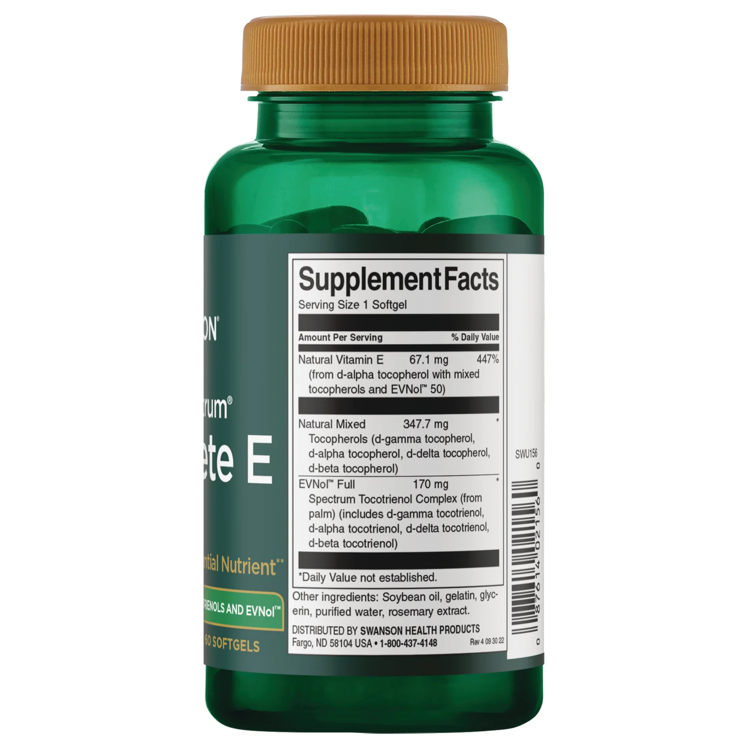 Full Spectrum Complete E Contain Tocopherols, Tocotrienols & ENVol - Image 2