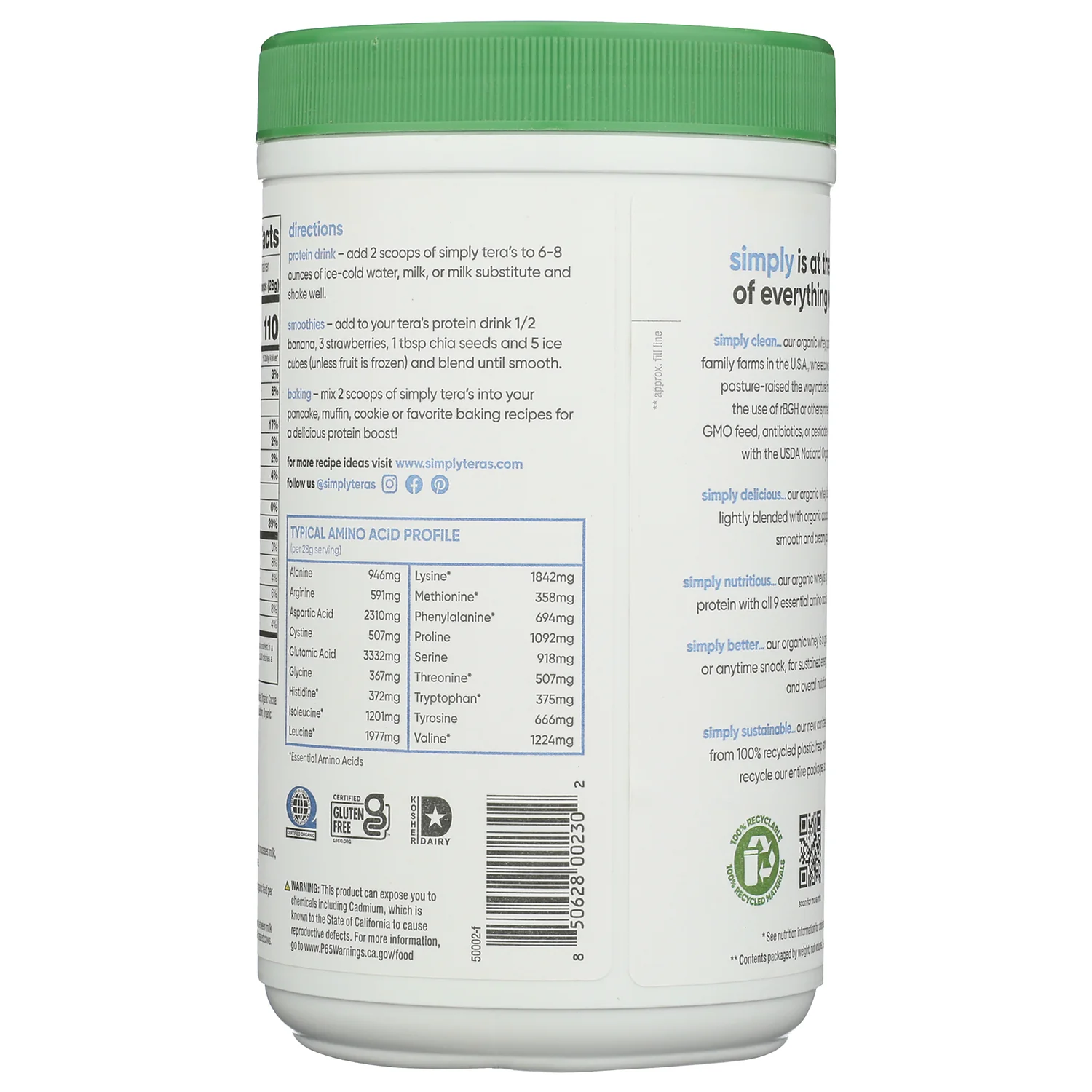 Organic Whey Protein - Dark Chocolate - Image 3