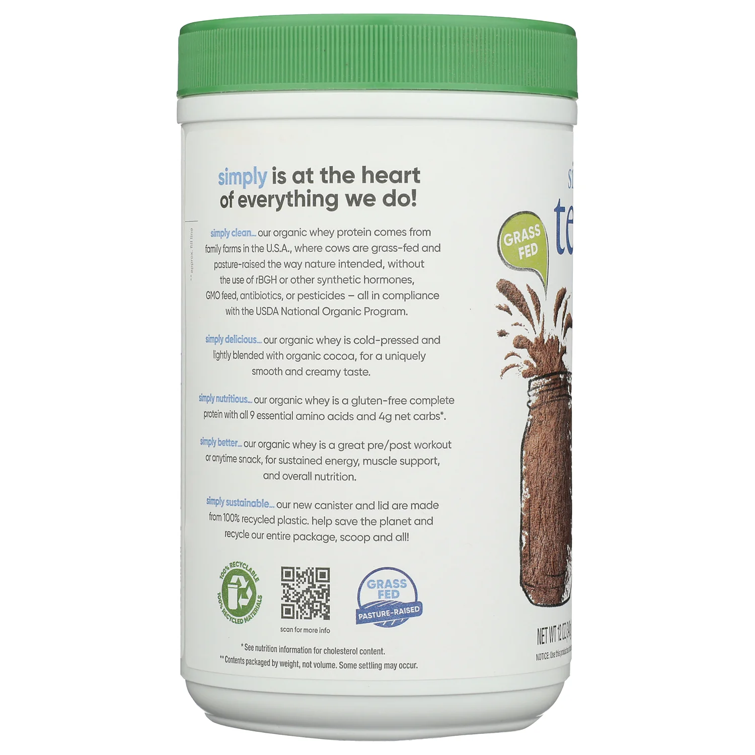 Organic Whey Protein - Dark Chocolate - Image 4