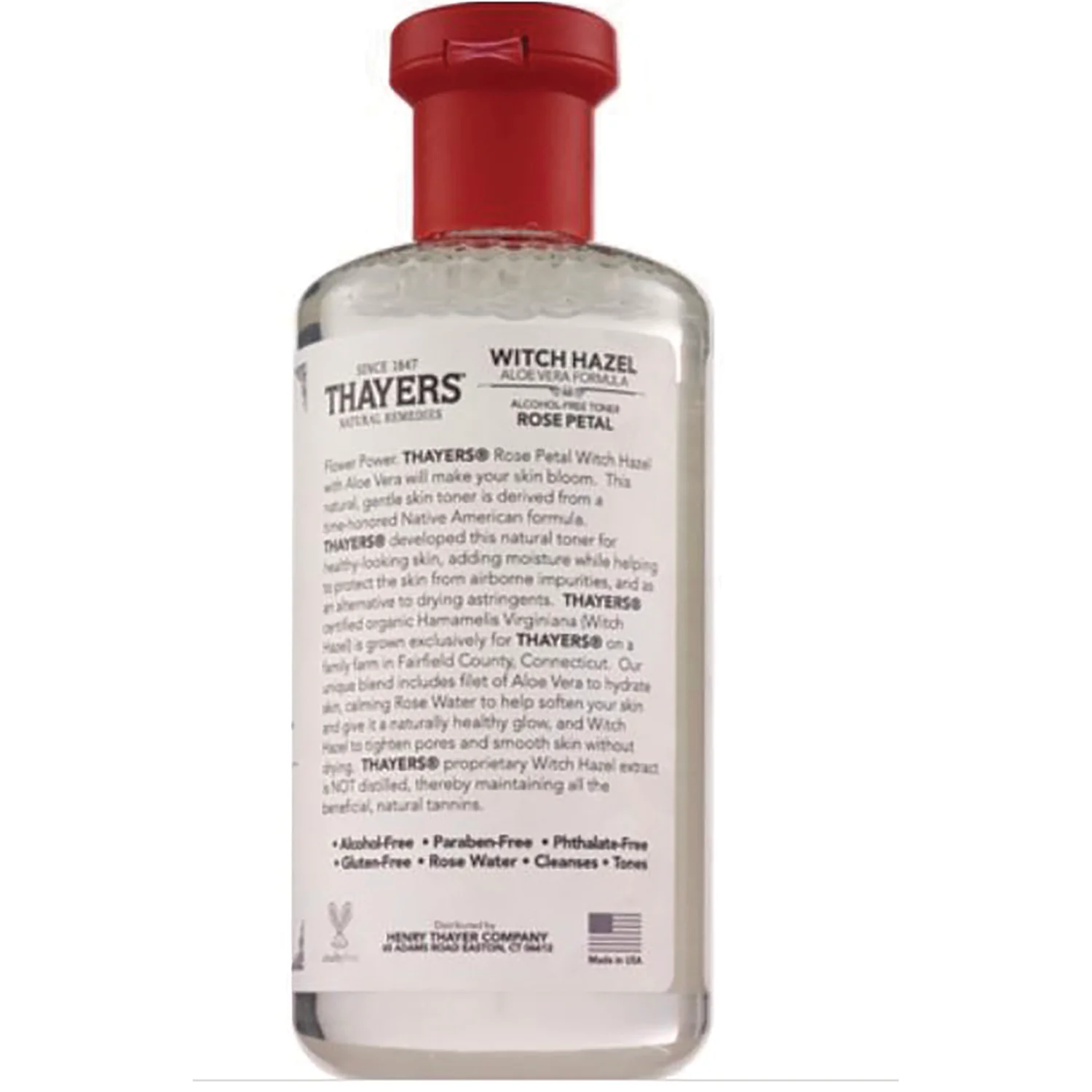 Facial Toner Witch Hazel Aloe Vera Formula - Rose Petal - Image 3