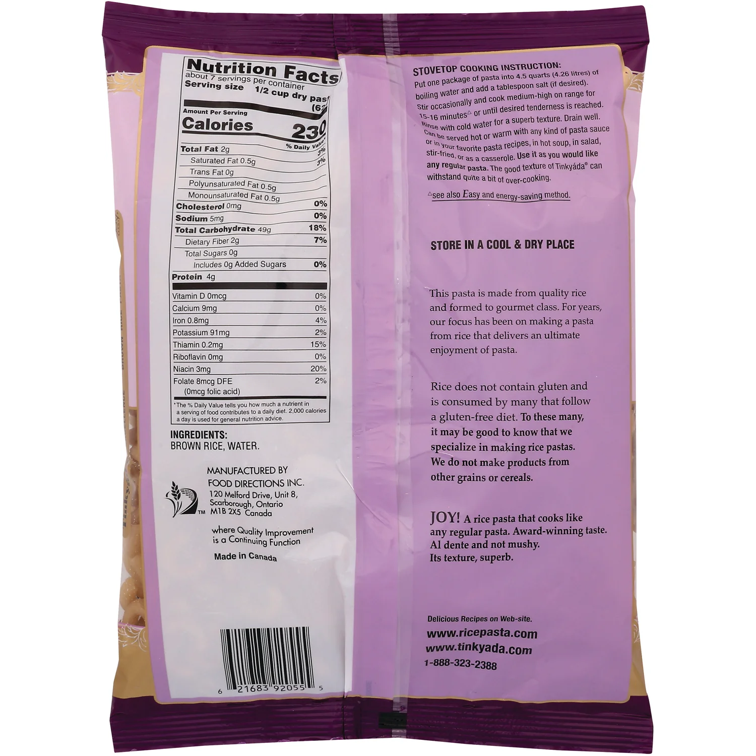 Brown Rice Pasta - Elbow - Image 2