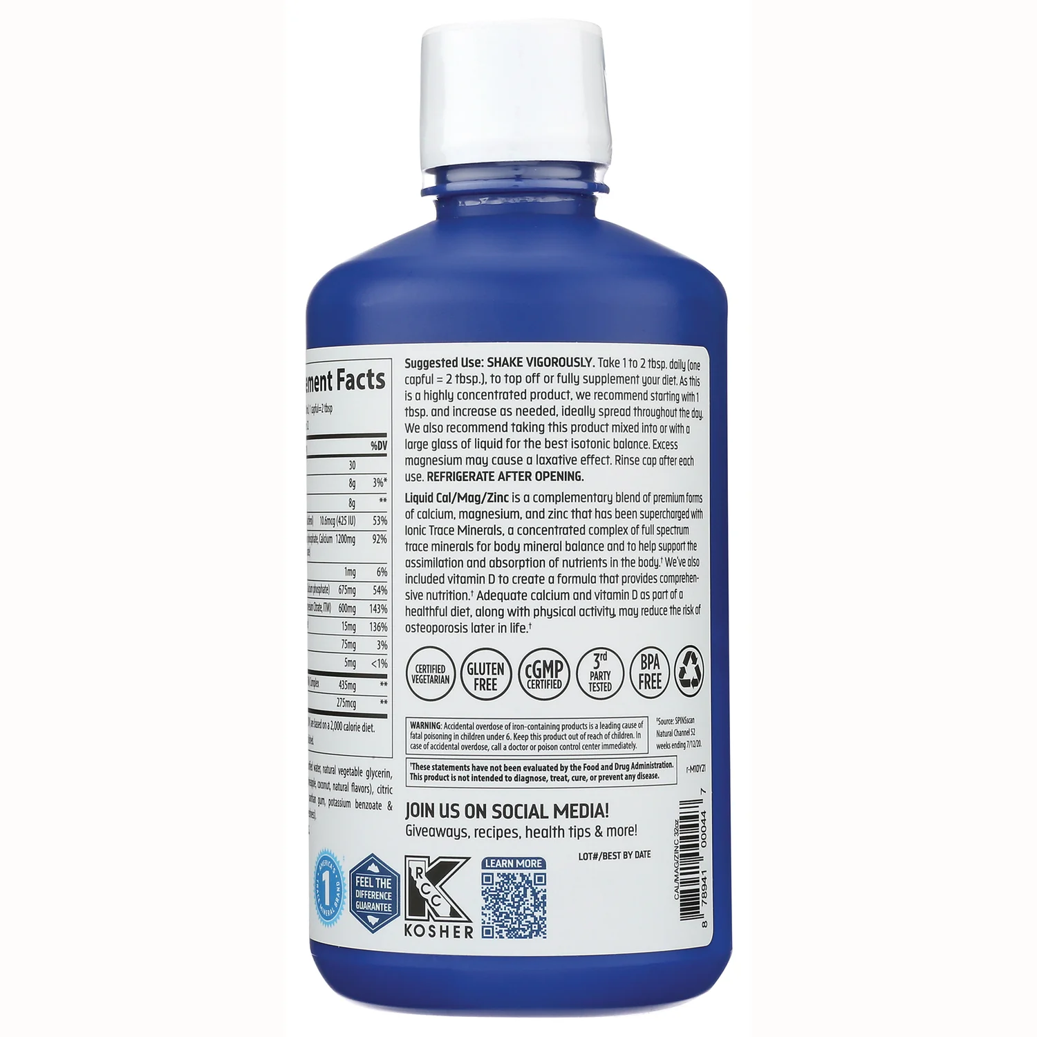 Liquid Cal/Mag/Zinc + Vitamin D3 - Pina Colada - Image 3