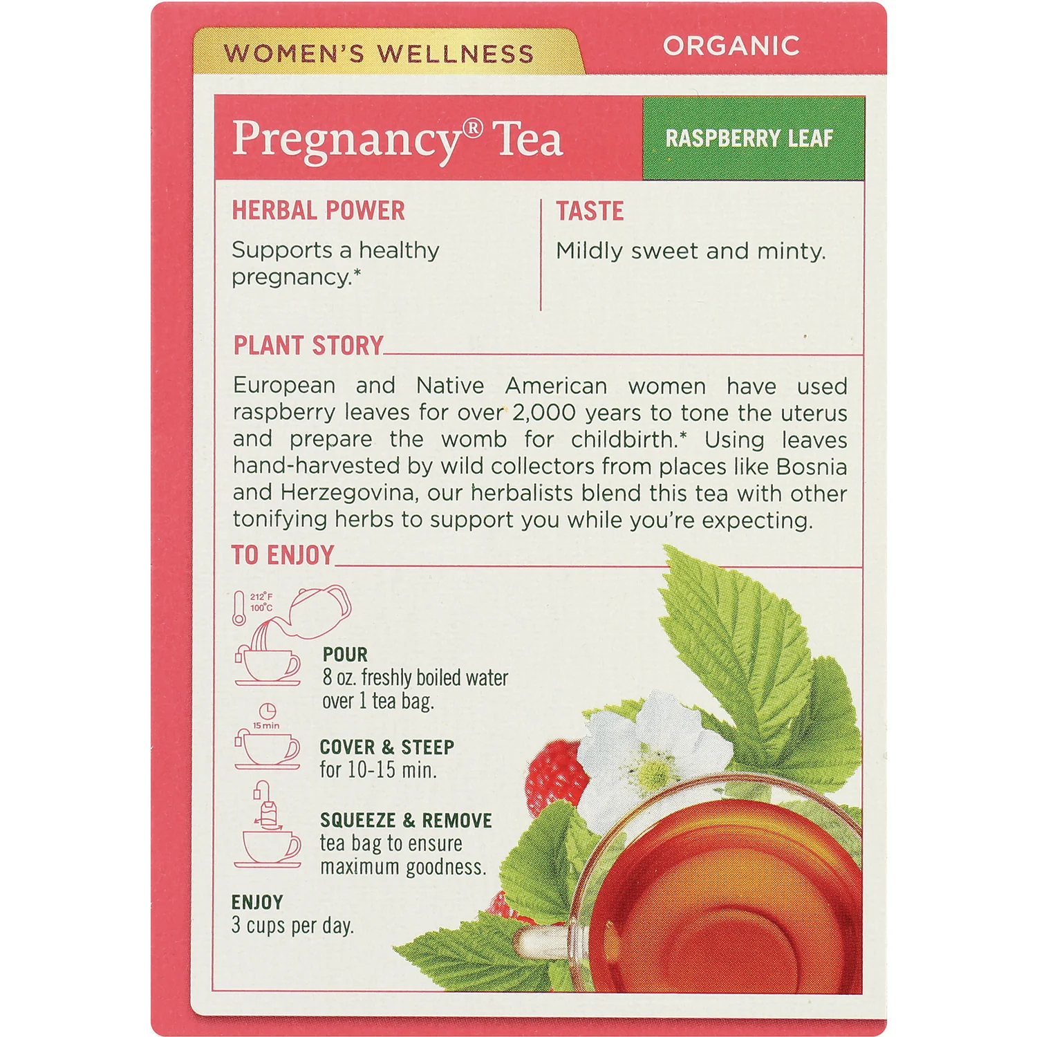 Organic Pregnancy Tea - Raspberry Leaf - Image 3