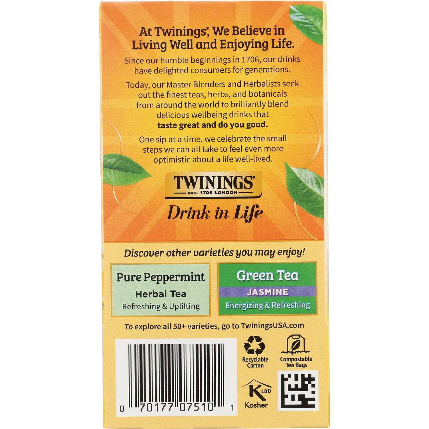 Herbal Tea Lemon & Ginger Naturally Caffeine Free - Image 4