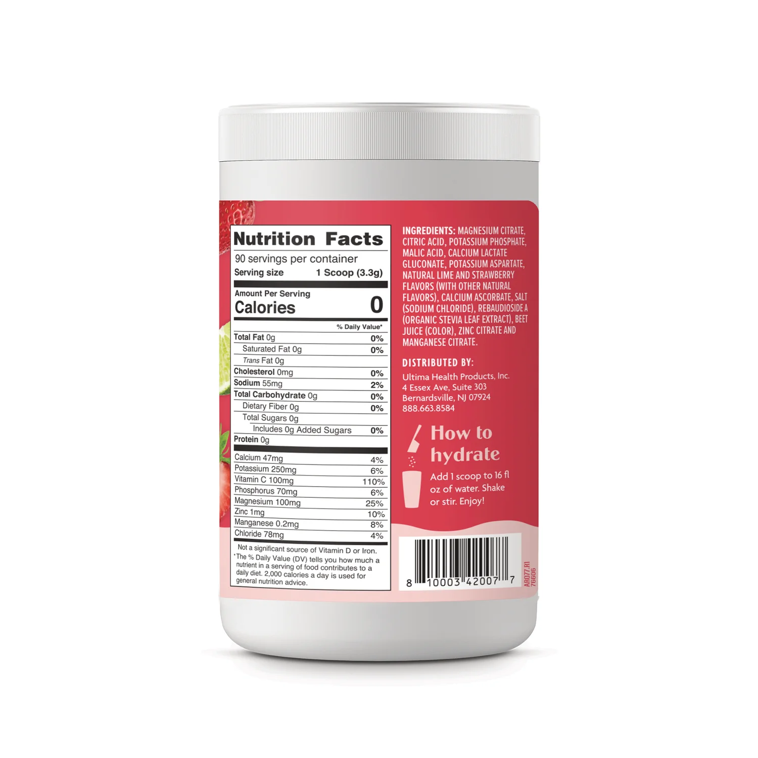 Daily Electrolyte Drink Mix - Strawberry Margarita - Image 2