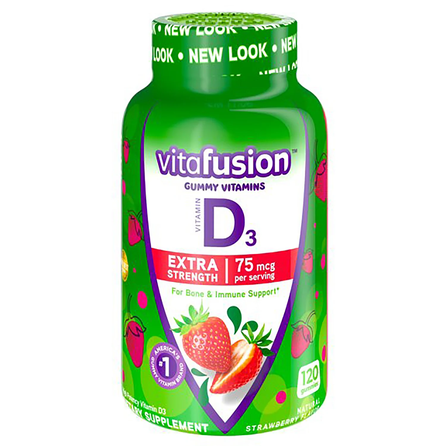Extra Strength Vitamin D3 Gummies - Strawberry