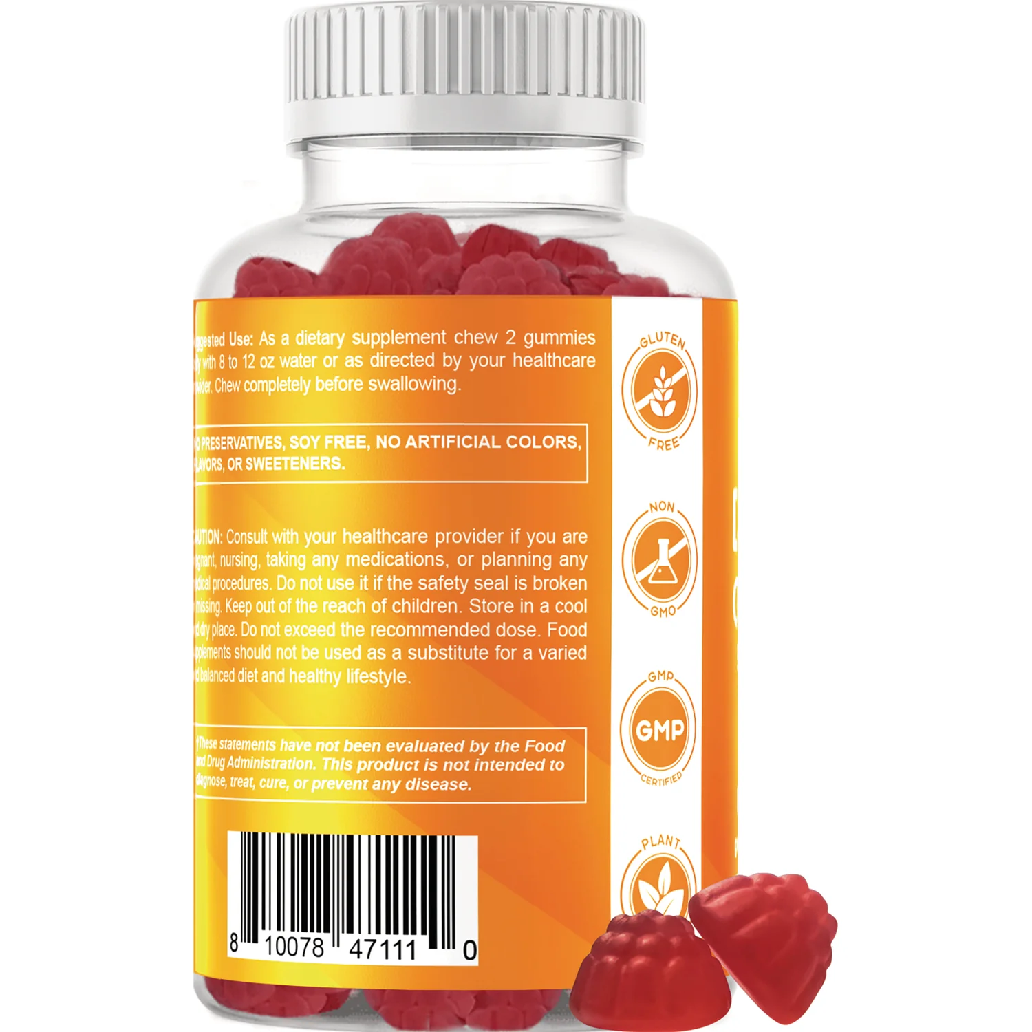 Vitamin D3 + K2 Gummies - Raspberry - Image 3