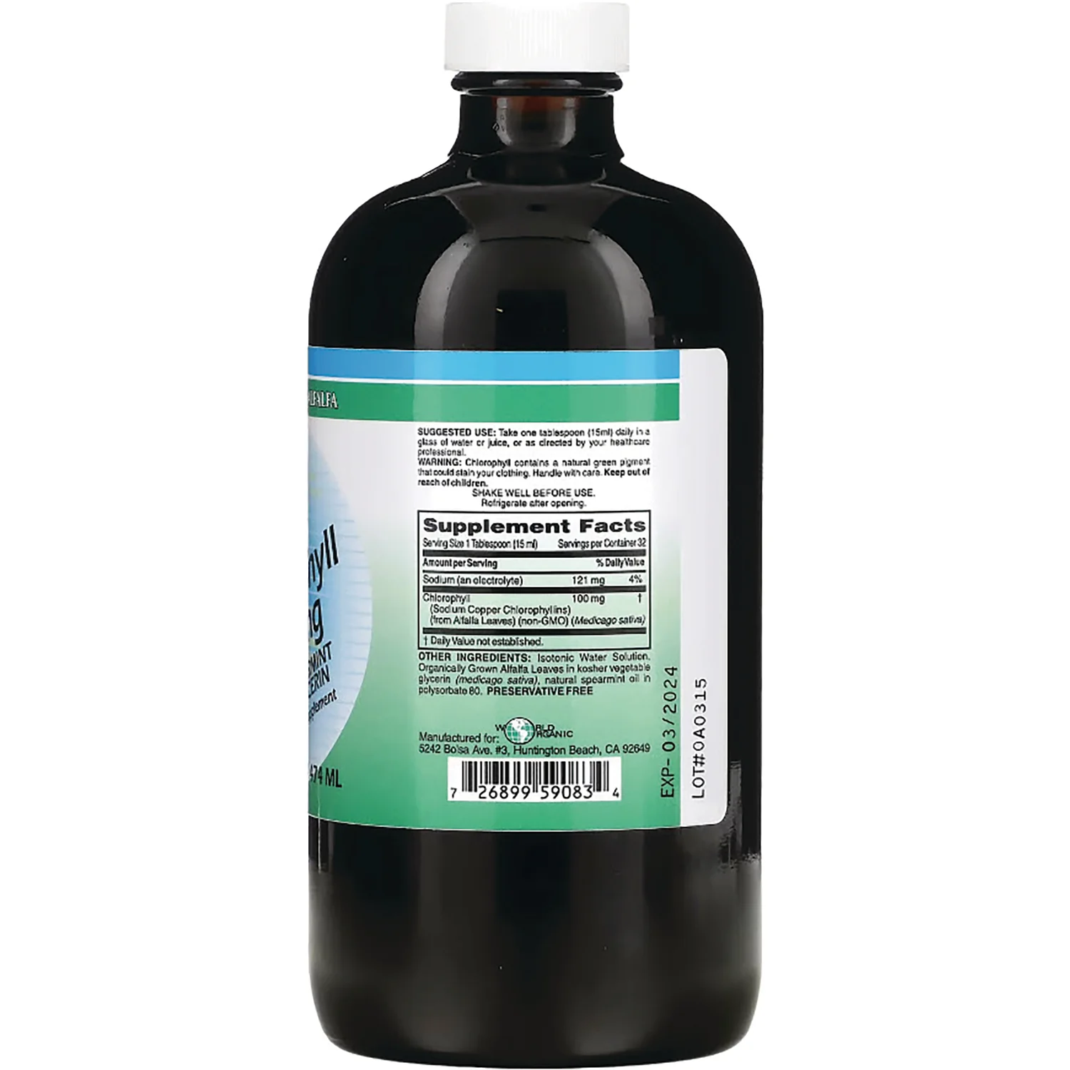 Liquid Chlorophyll with Spearmint and Glycerin - Image 2