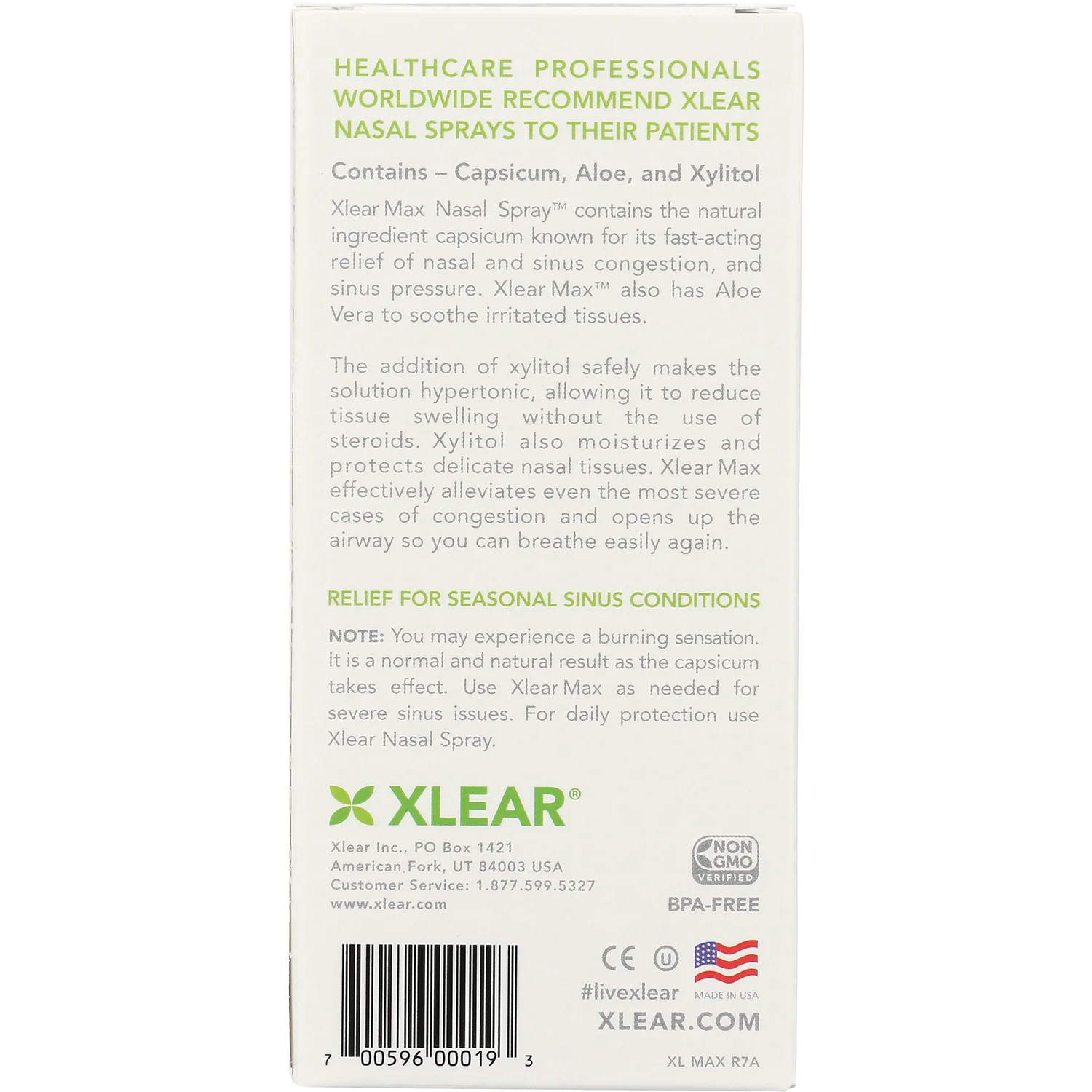 Max Natural Saline Nasal Spray with Xylitol - Image 4