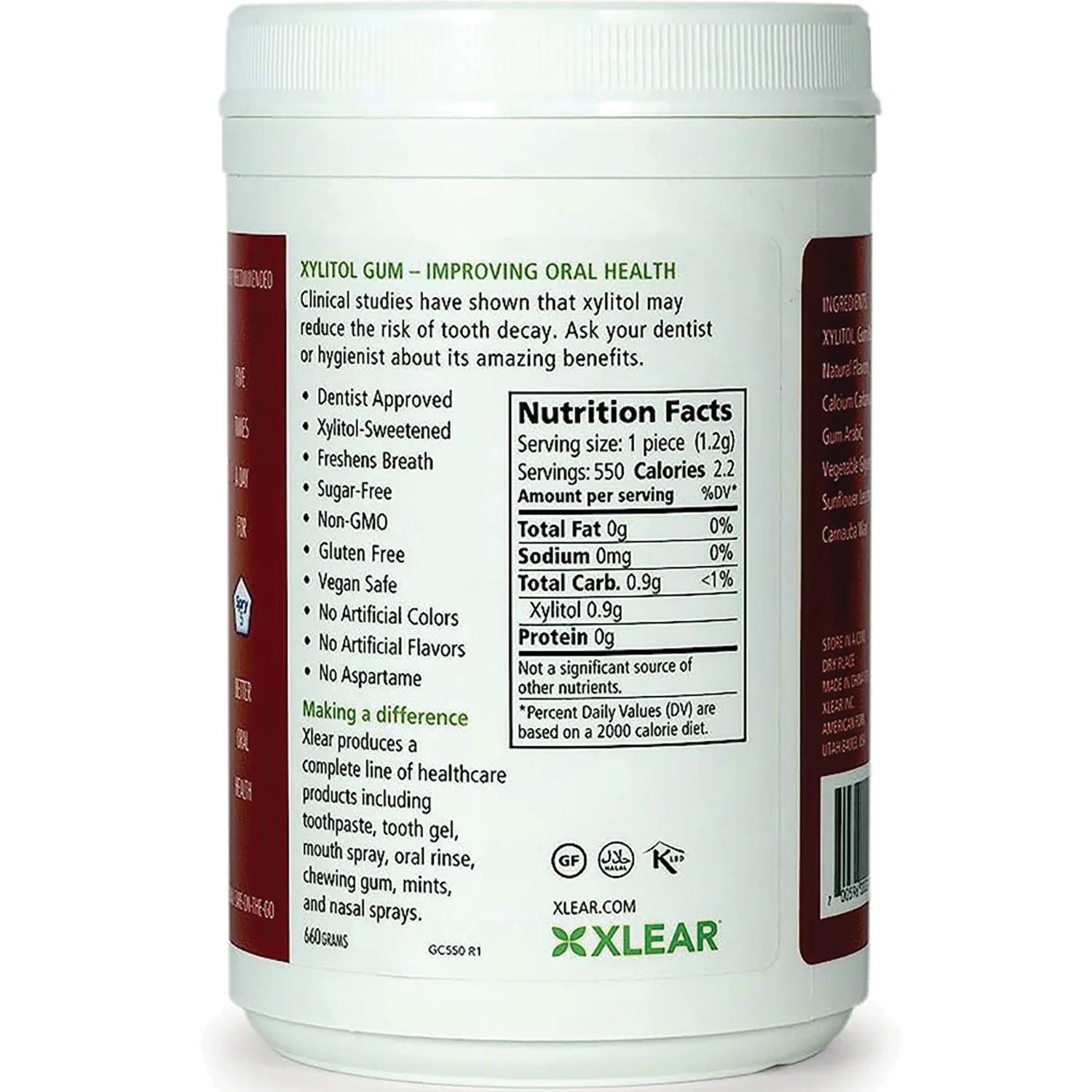 Spry Sugar-Free Gum - Natural Cinnamon - Image 2