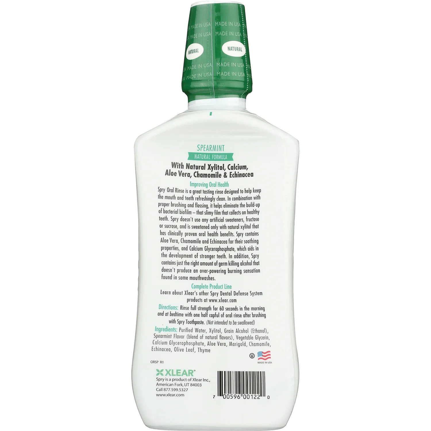 Spry Oral Rinse - Spearmint - Image 2