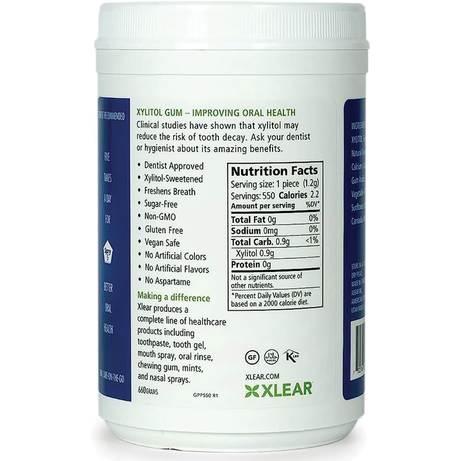 Spry Sugar-Free Gum - Natural Peppermint - Image 2