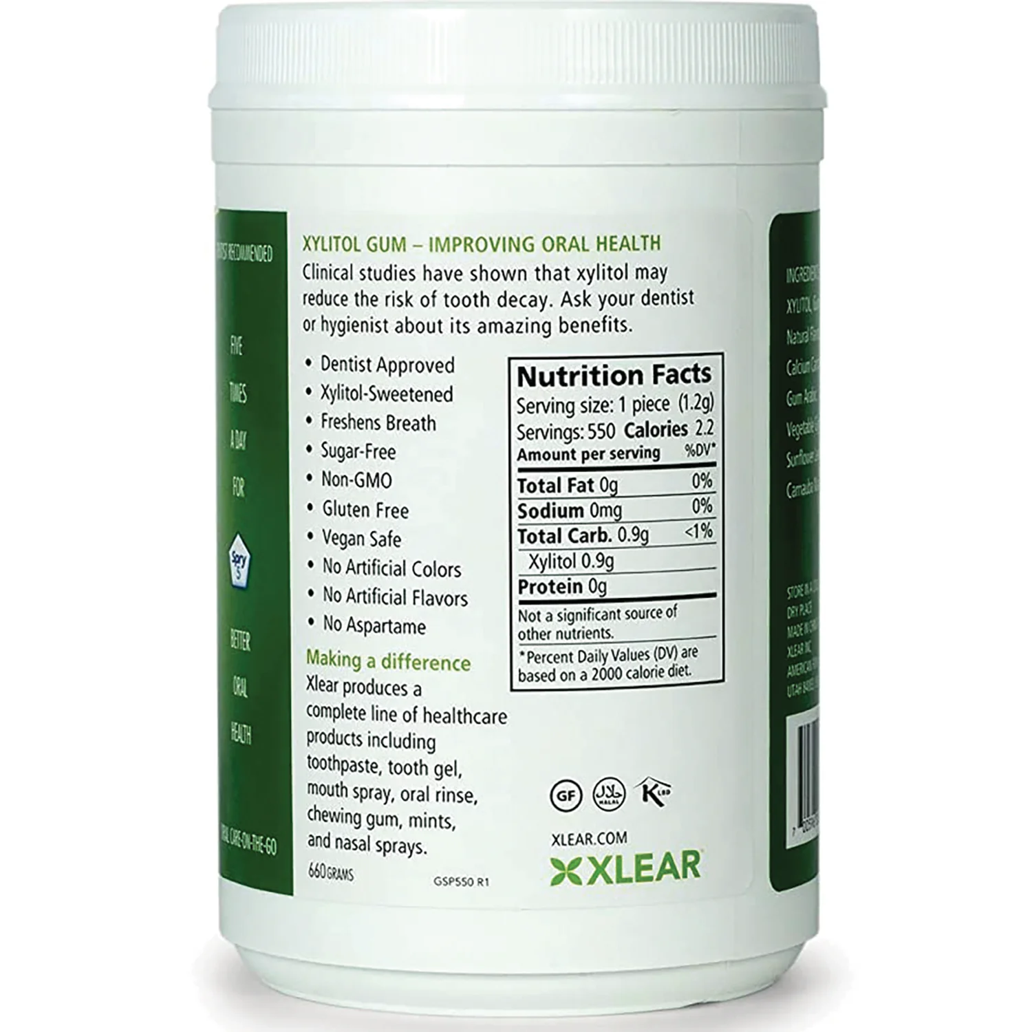 Spry Sugar-Free Gum Natural Spearmint - Image 2