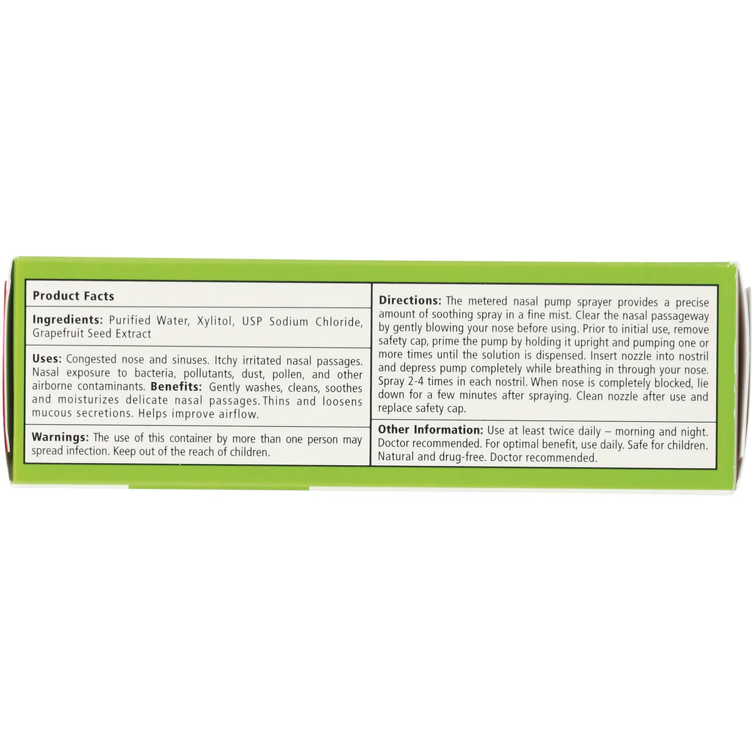 Natural Saline Nasal Spray - Daily Relief - Image 2