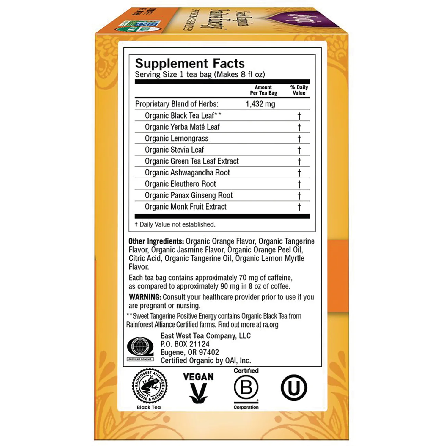 Sweet Tangerine Positive Energy Tea - Image 2